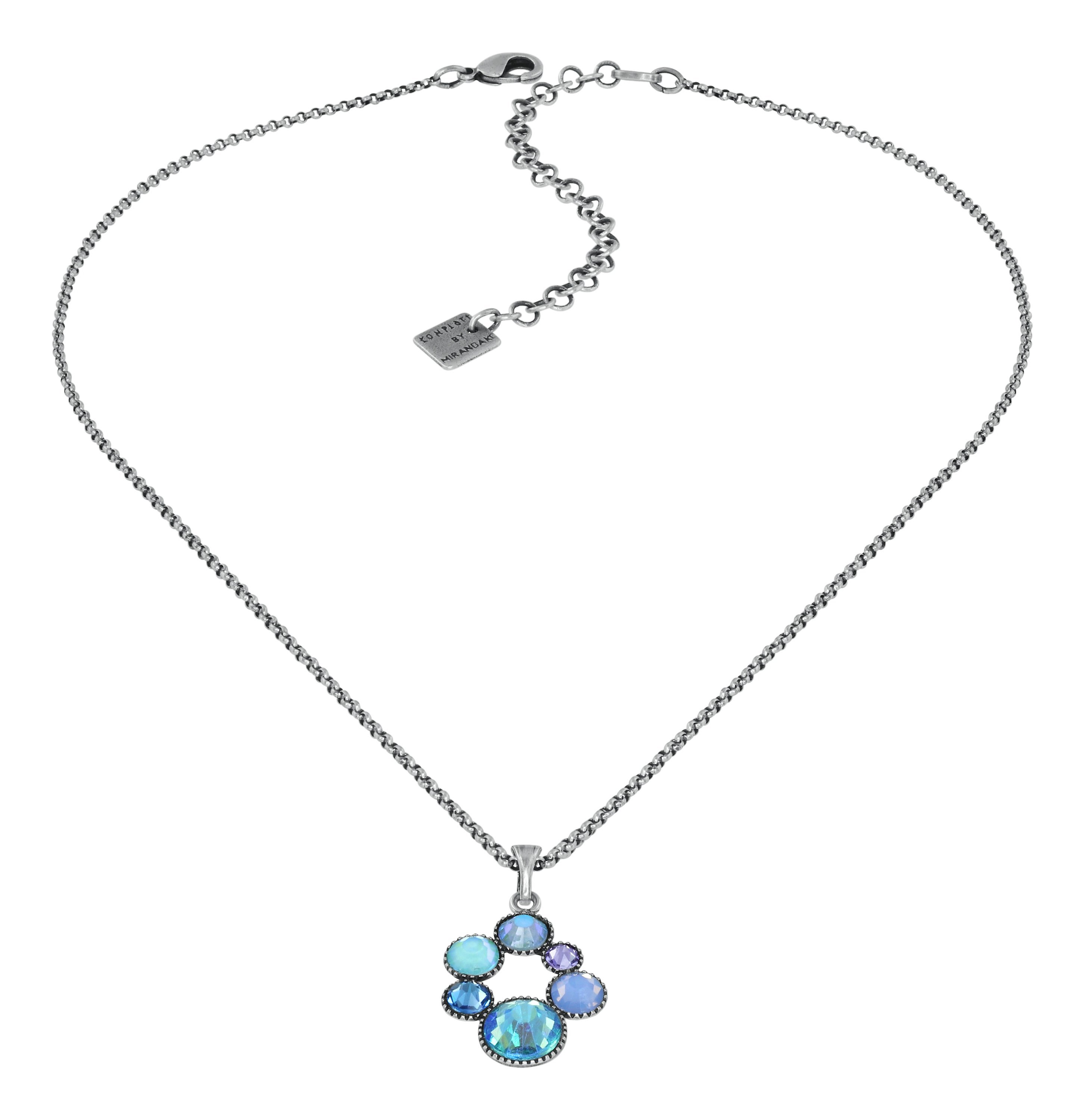 Bild für Halskette mit Anh&auml;nger Shopping Drops Hellblau  