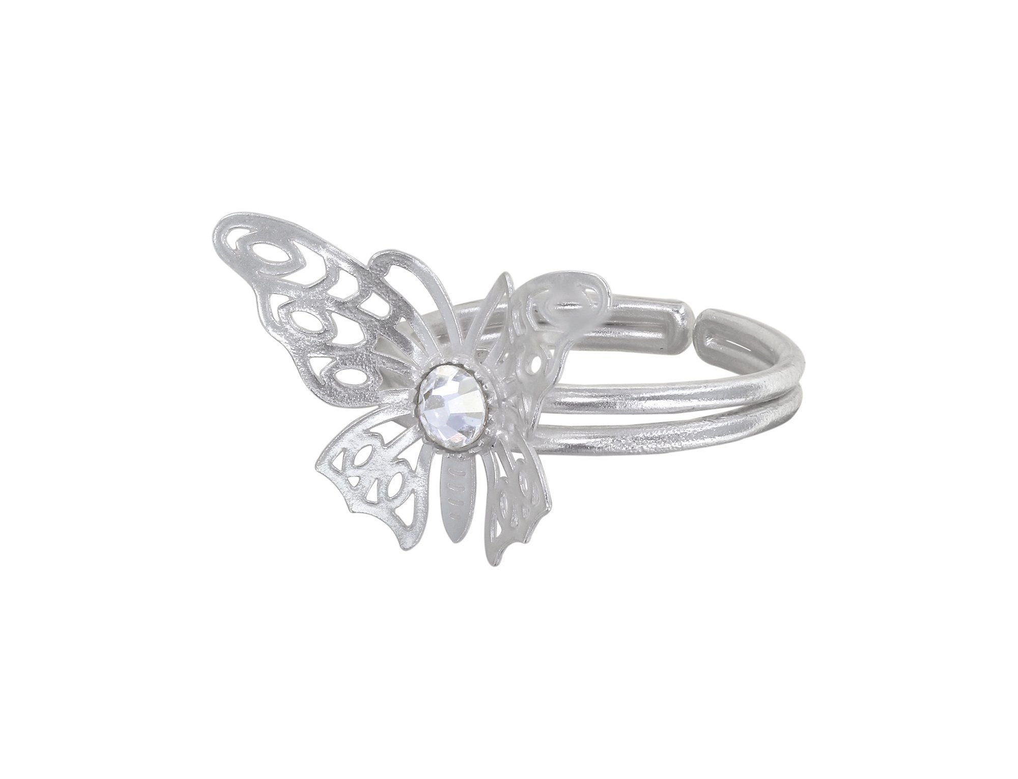 Kép Ring Fly Baby Fly White crystal argent flare size L