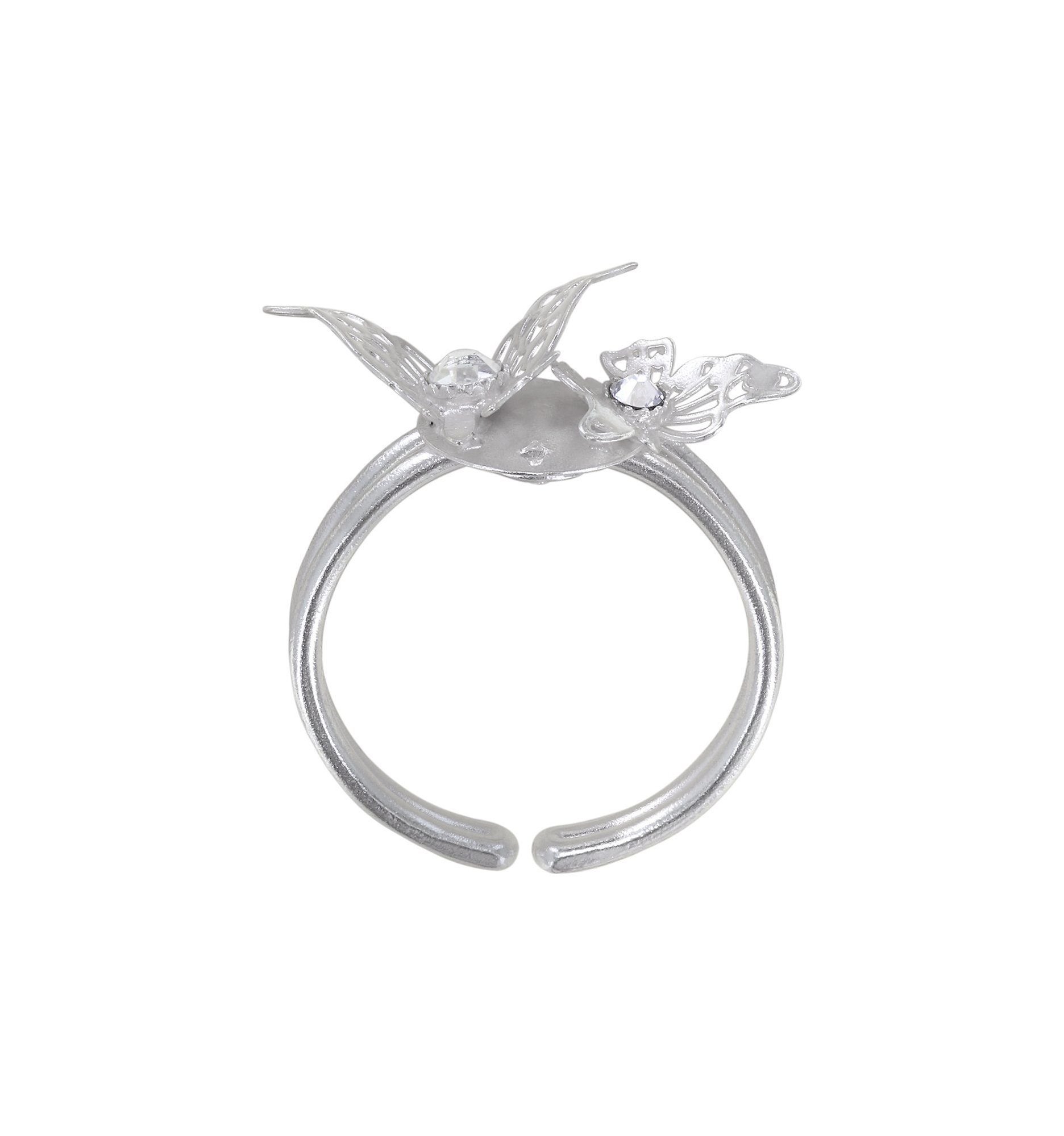Bild für Ring Fly Baby Fly Weiß crystal argent flare size M,S