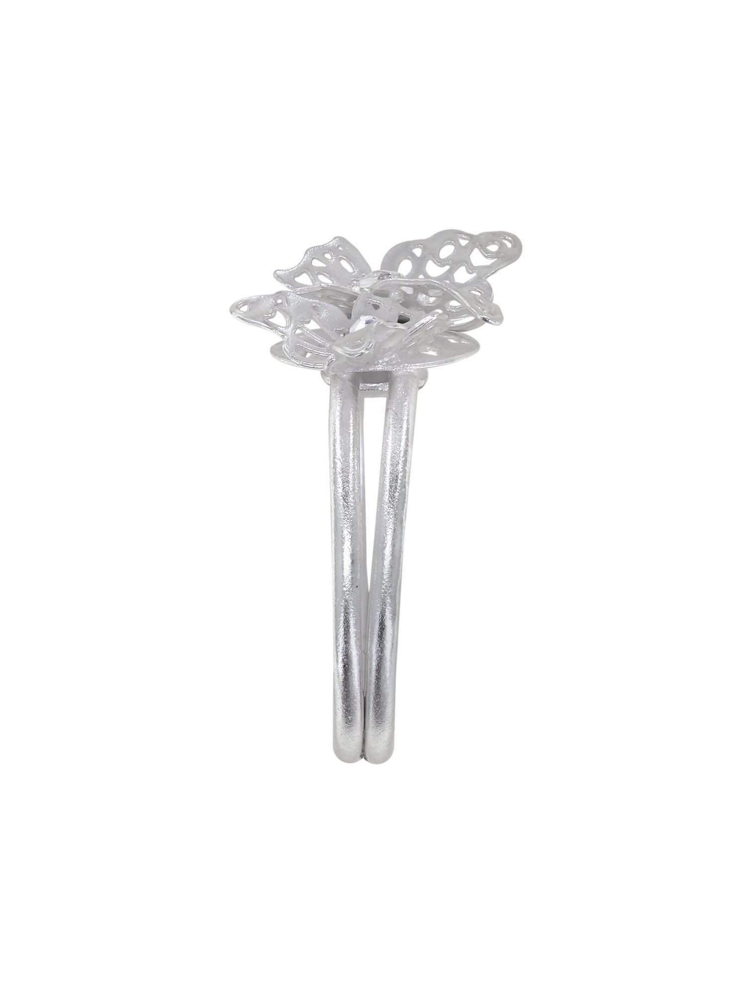 image for Ring Fly Baby Fly White crystal argent flare size M,S