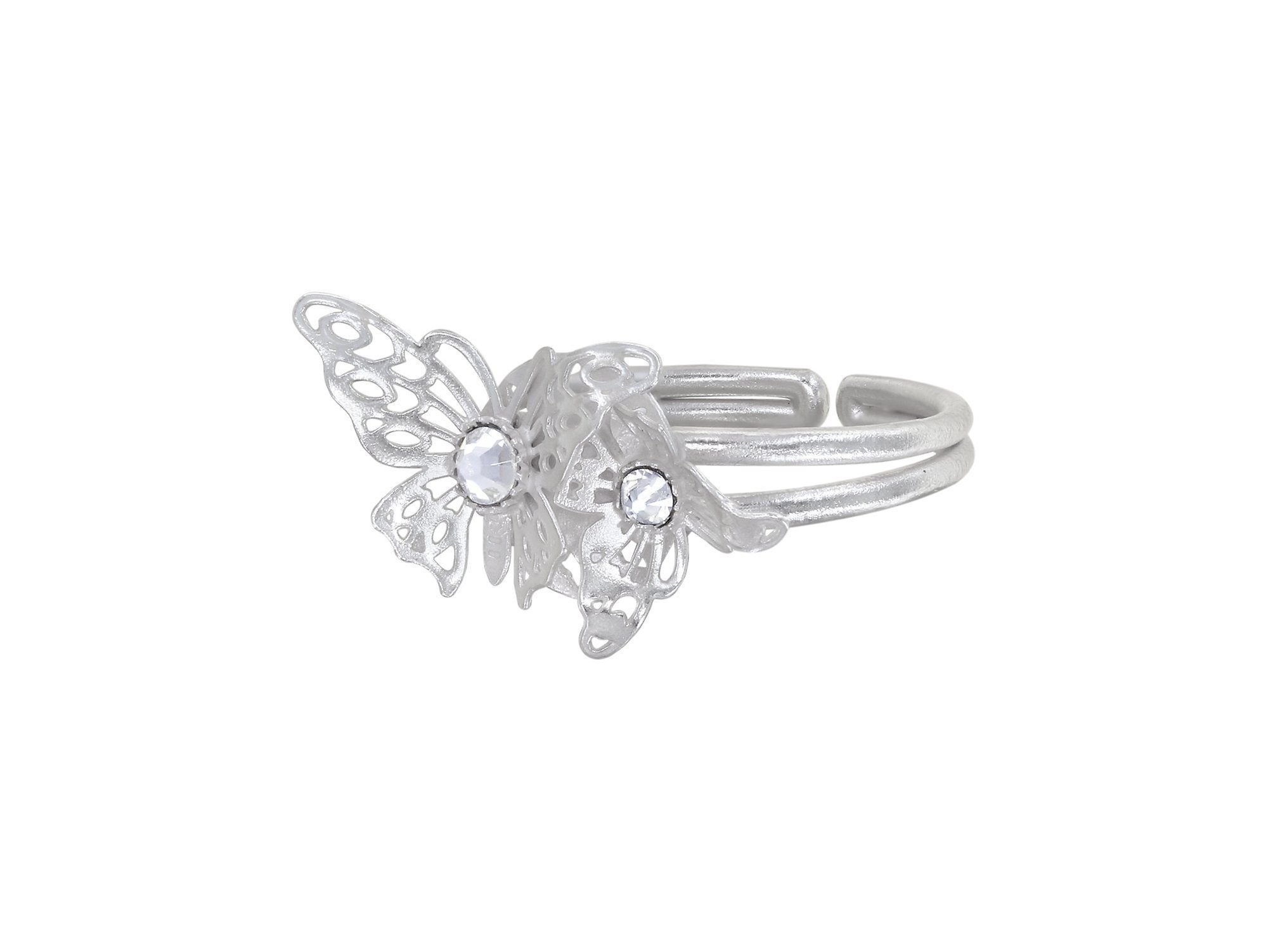 image for Ring Fly Baby Fly White crystal argent flare size M,S