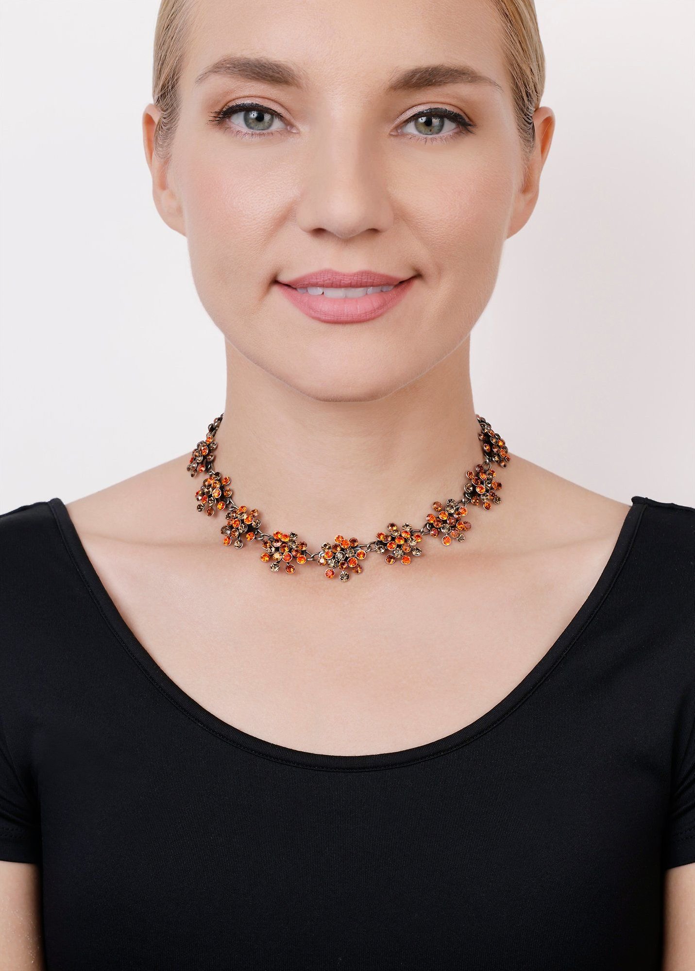 image for Necklace collier Magic Fireball Brown / Orange  Classic Size (21mm Ø)