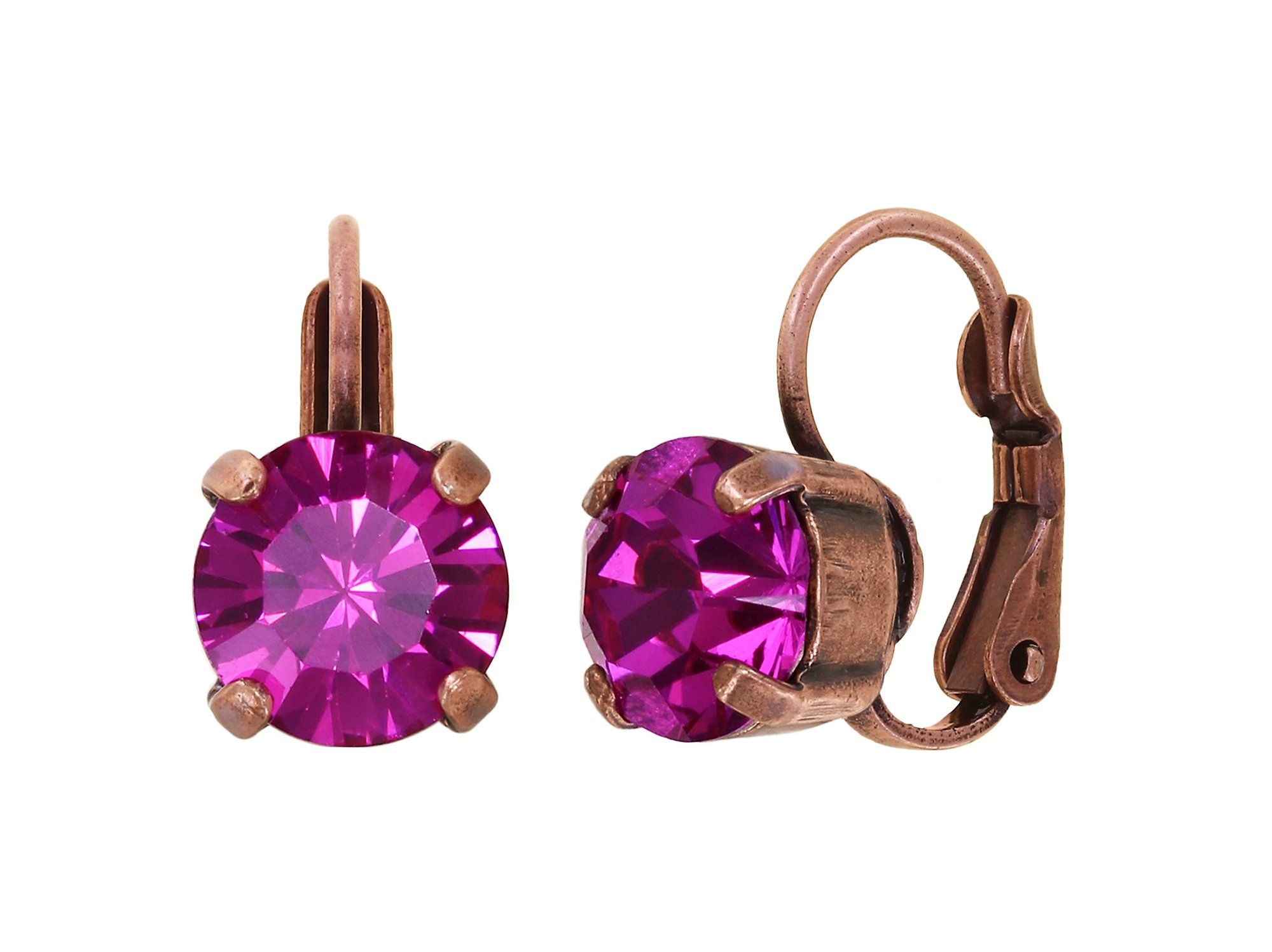 image pour Boucles d'oreilles Eurowire Black Jack Rose Foncé fuchsia SS 39