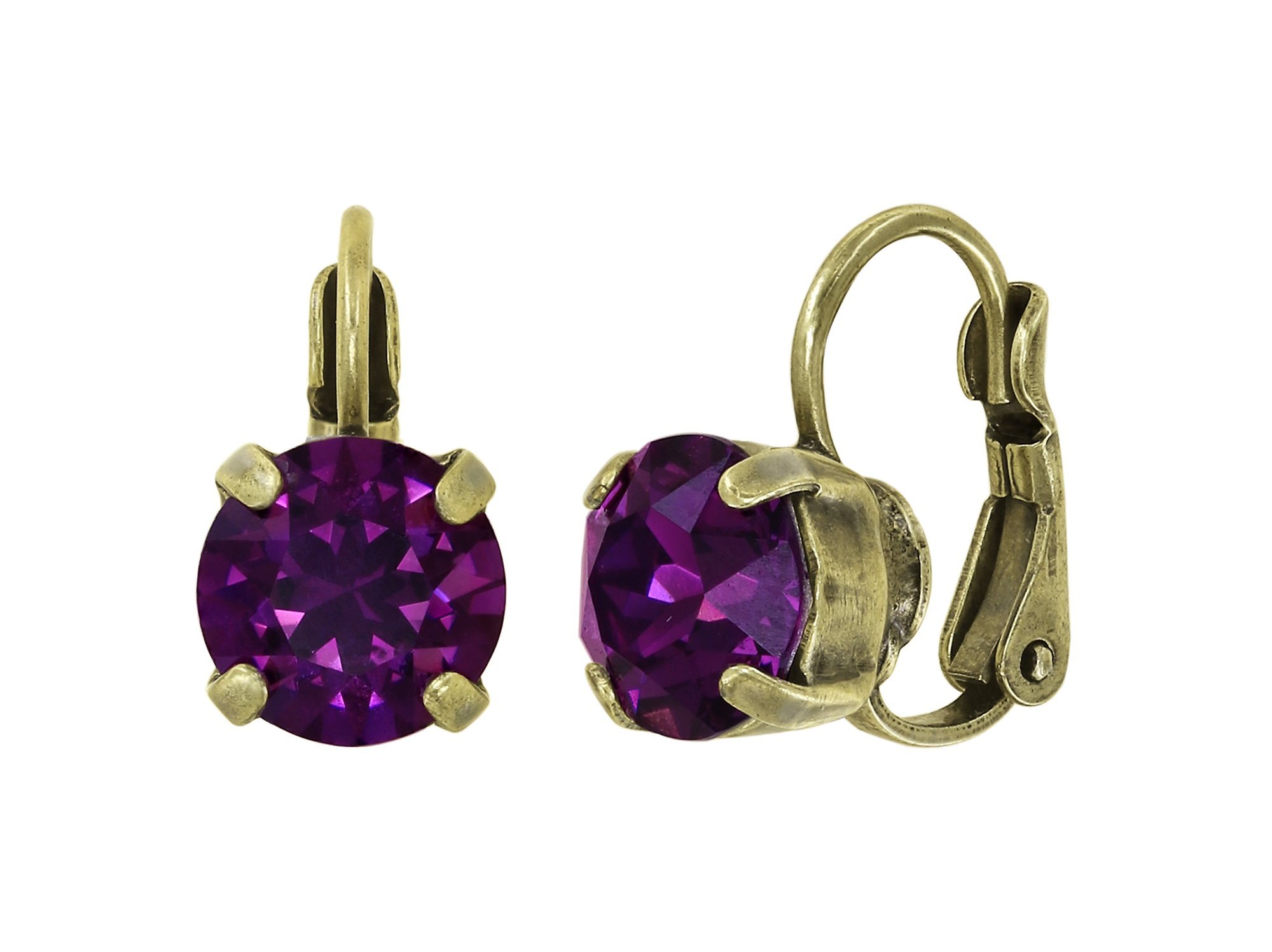 image pour Boucles d'oreilles Eurowire Black Jack Lila amethyst SS 39
