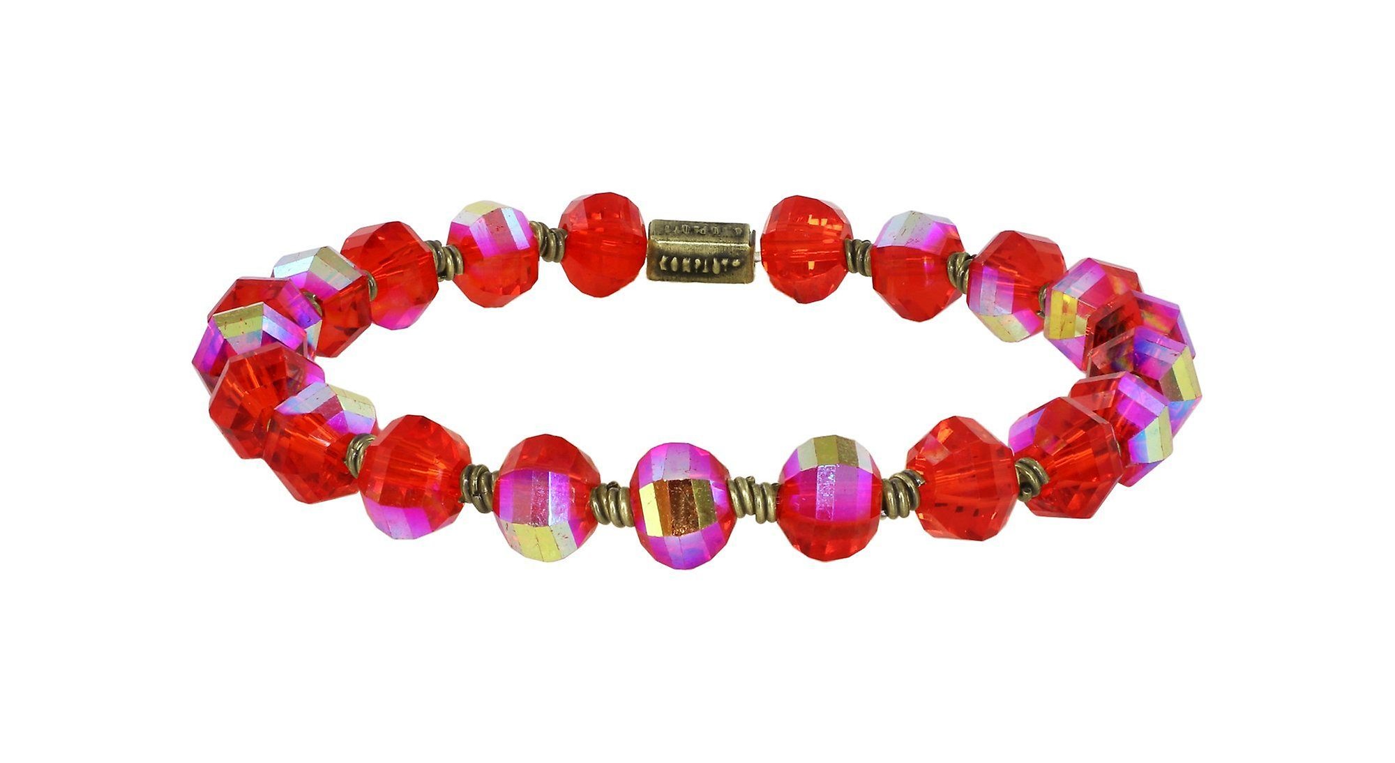image pour Bracelet élastique Petit Glamour d´Afrique Rouge  