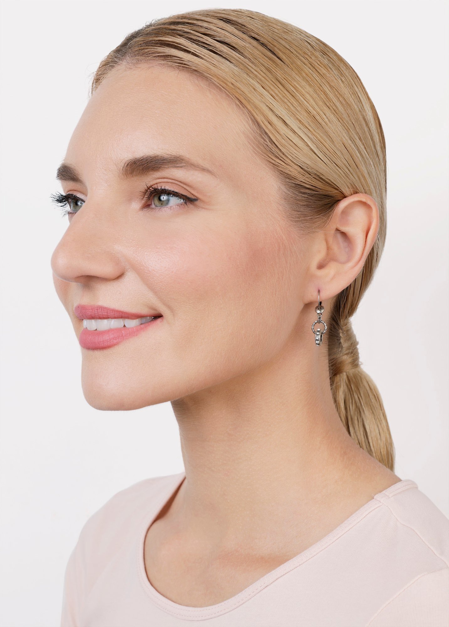 image pour Boucles d'oreilles pendantes Rings & Rhythm Argent  