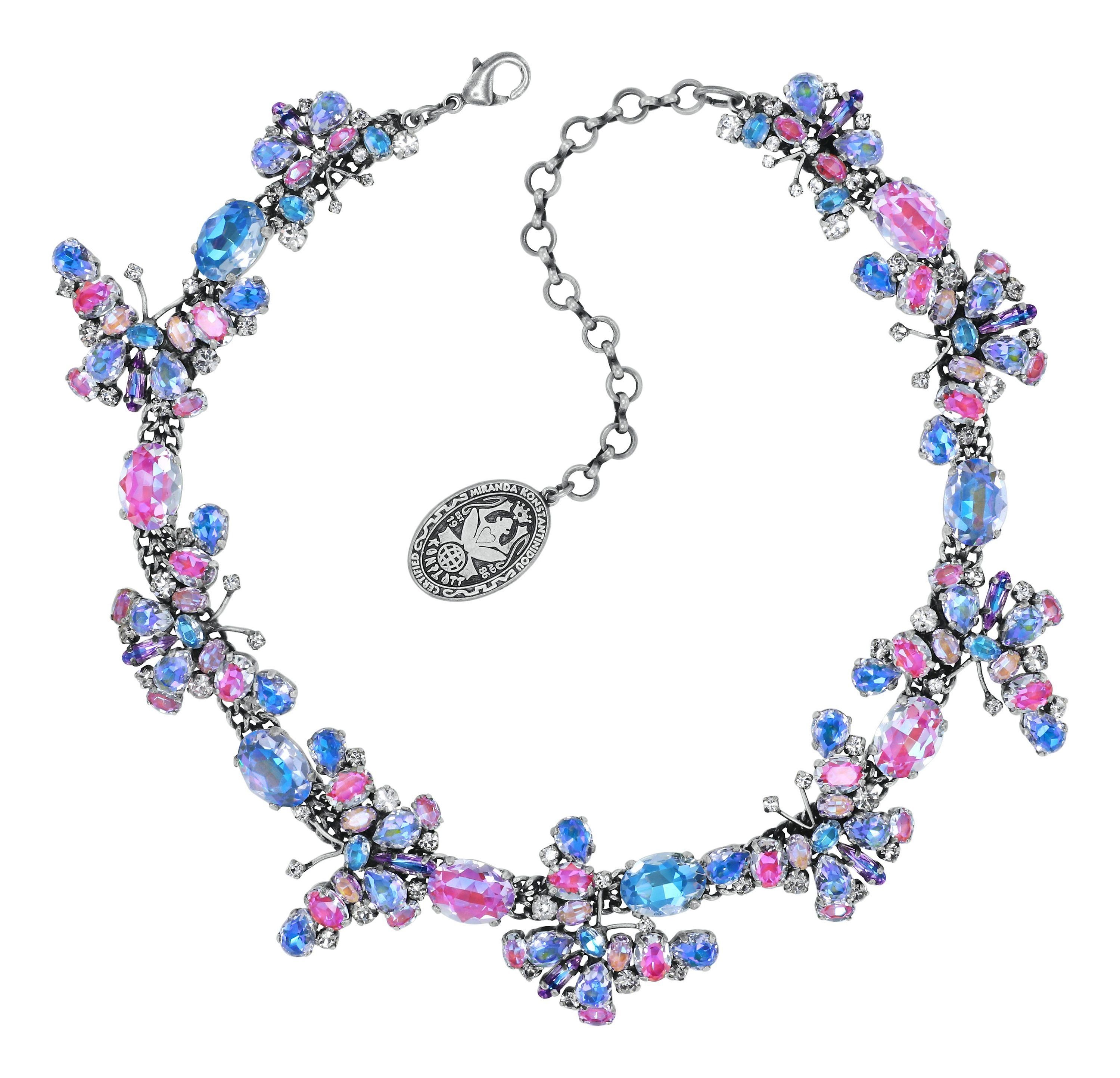 Bild für Halskette Collier Butterfly Dance Pastell Multi  size L,M