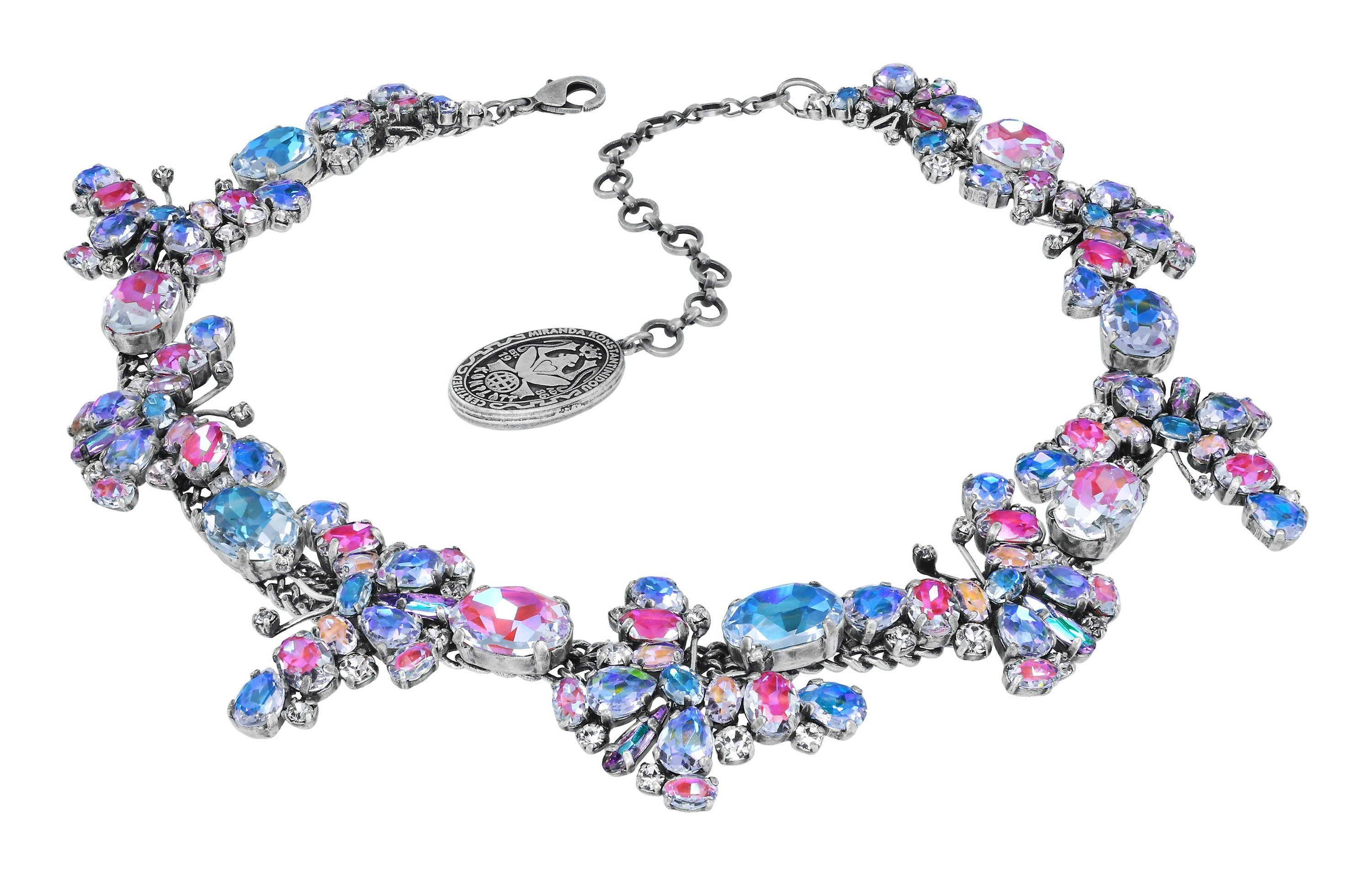 Bild für Halskette Collier Butterfly Dance Pastell Multi  size L,M