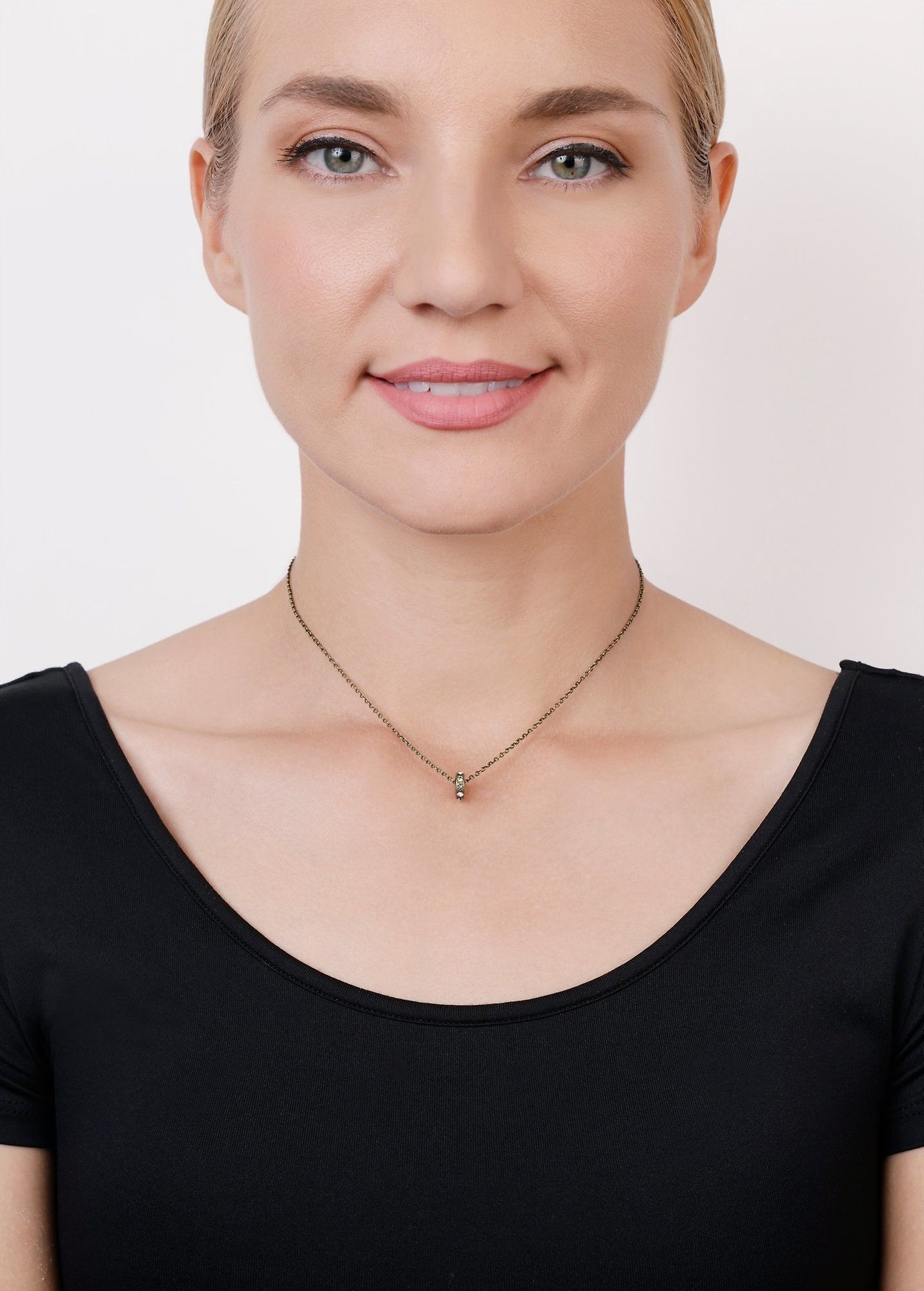 image pour Collier pendant Rings & Rhythm Laiton  