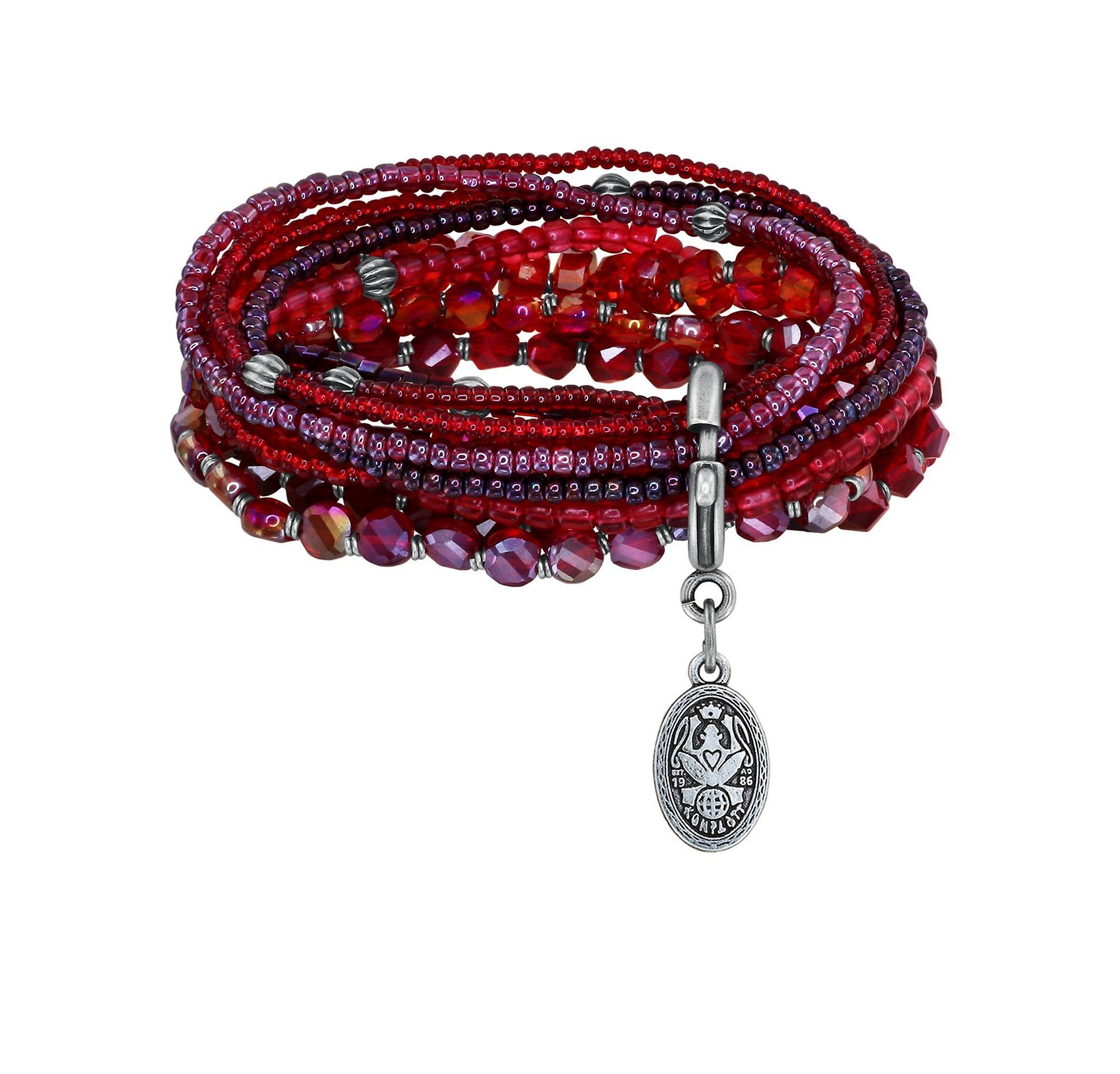 image for Bracelet Elastic Petit Glamour d´Afrique Dark Red  
