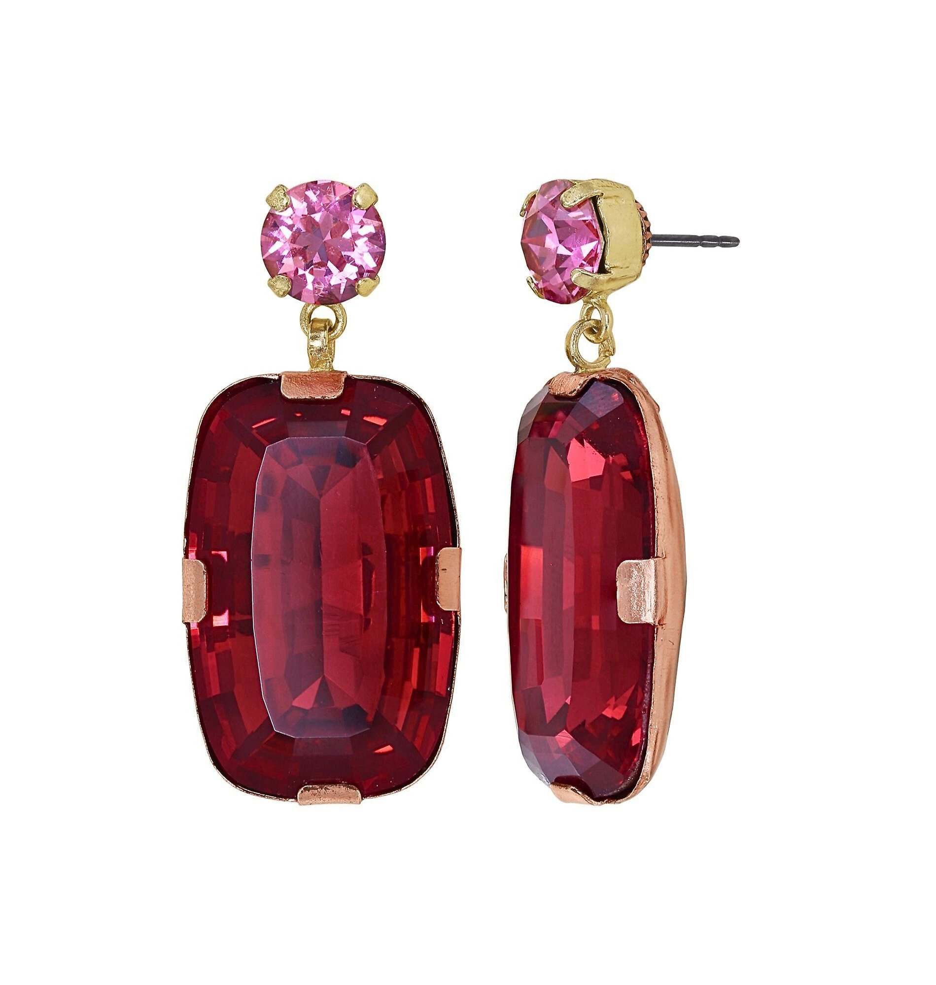 image for Earring Stud Dangling To The Max Coralline / Pink  size L