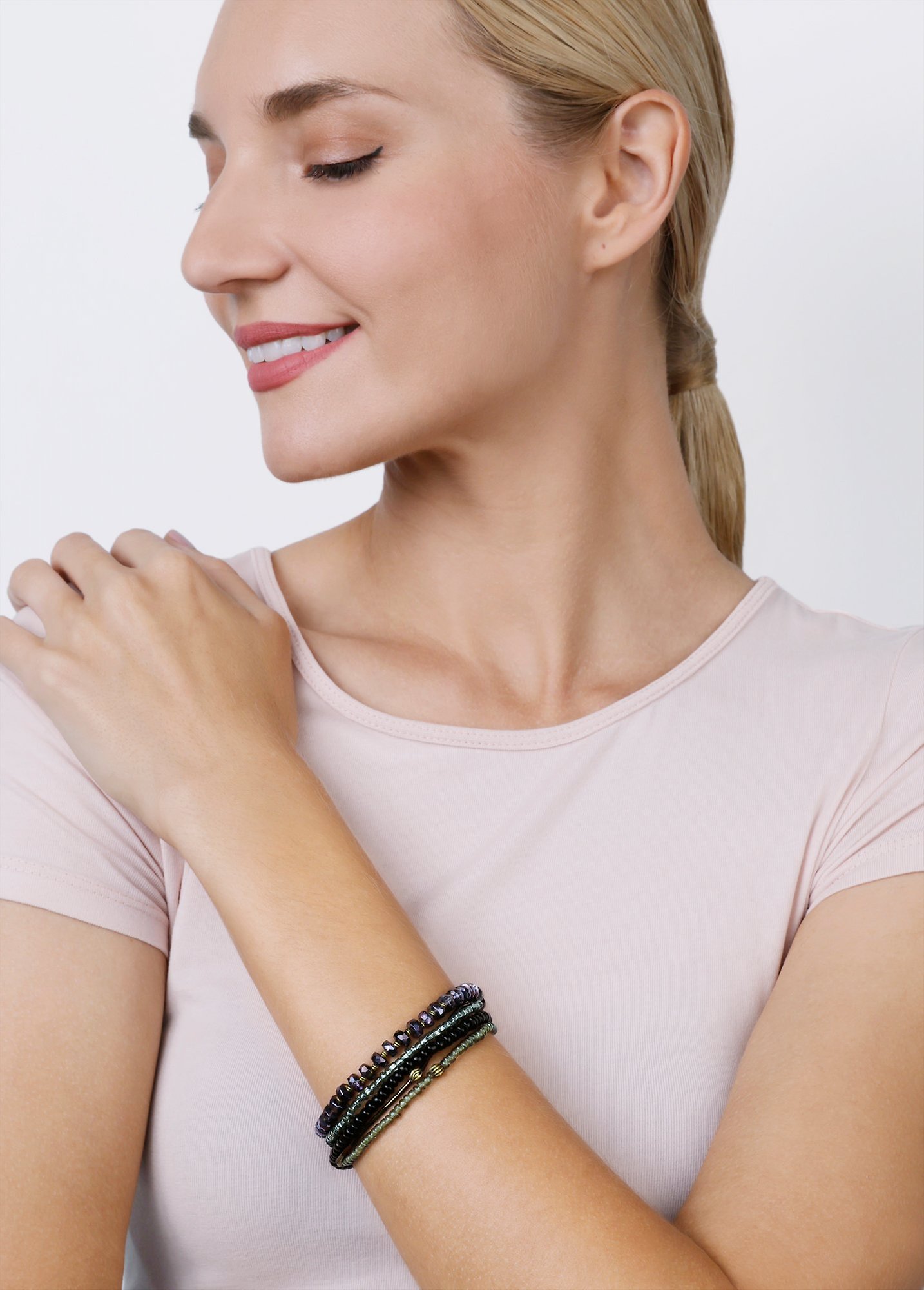 image for Bracelet Elastic Petit Glamour d´Afrique Black  