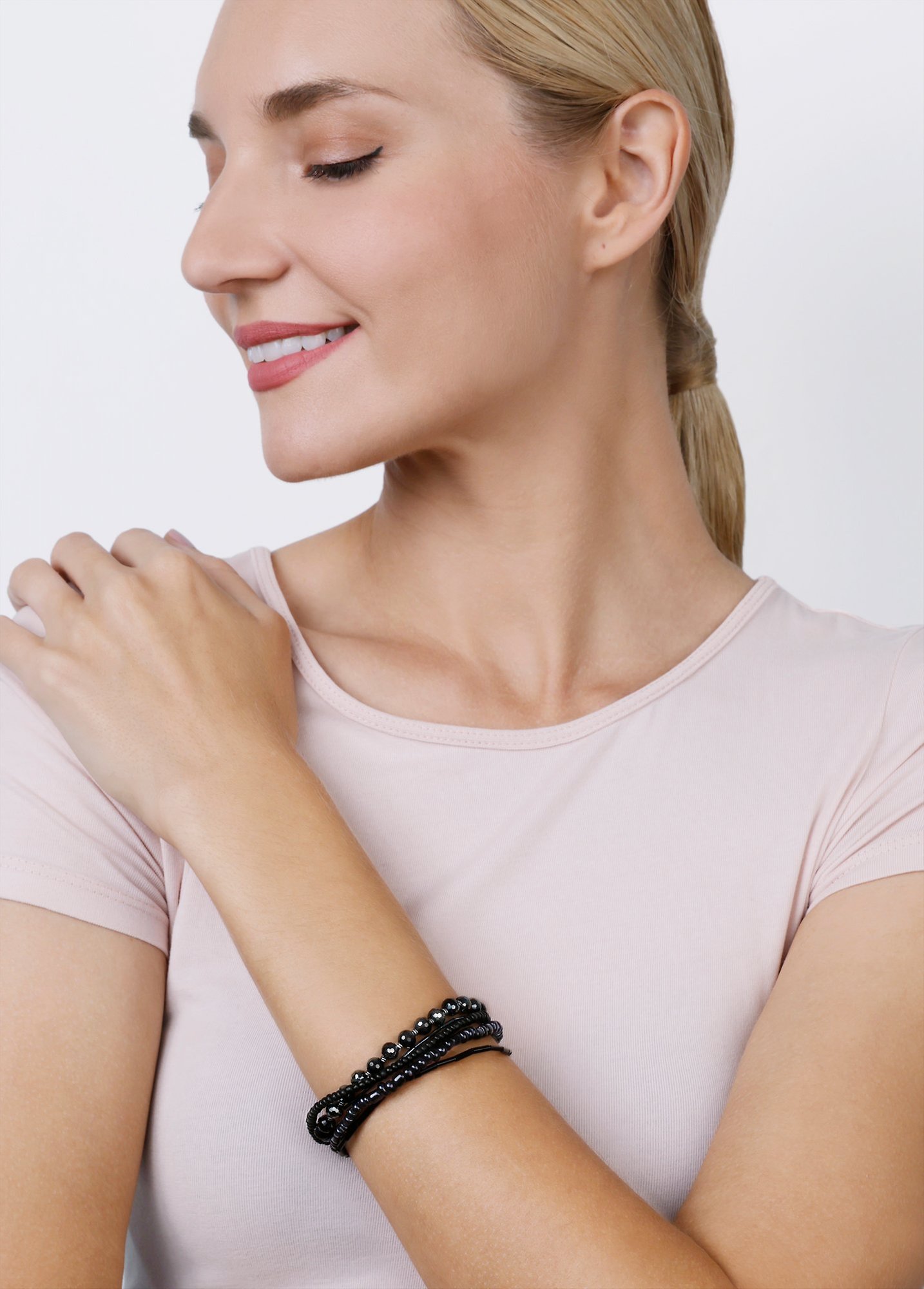 Bild für Armband elastisch Petit Glamour d´Afrique Schwarz  