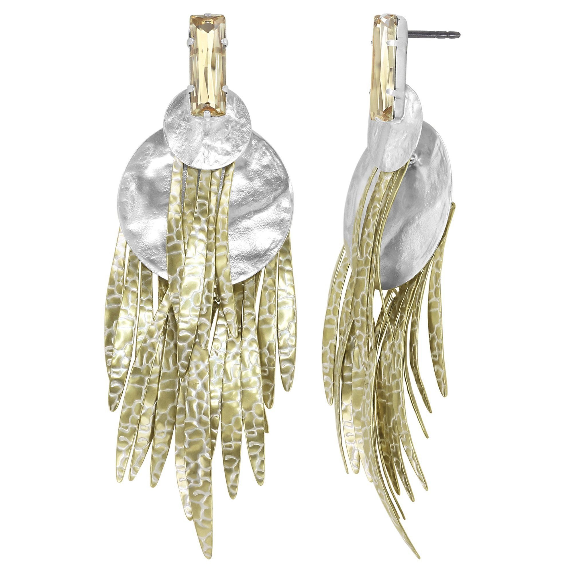 Bild für Ohrstecker baumelnd Global Glam shiny silver  