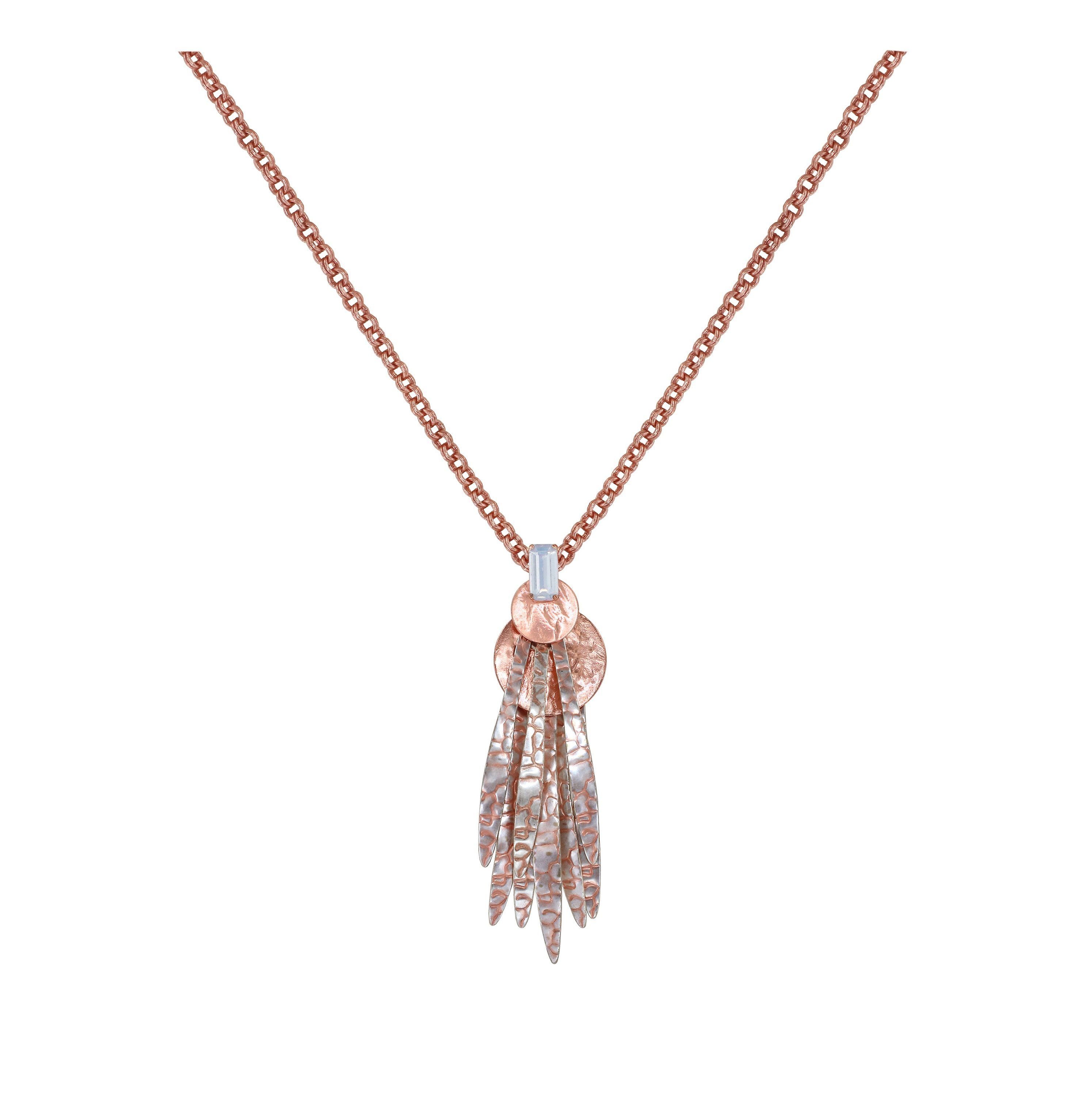 image for Necklace Pendant Global Glam shiny copper  