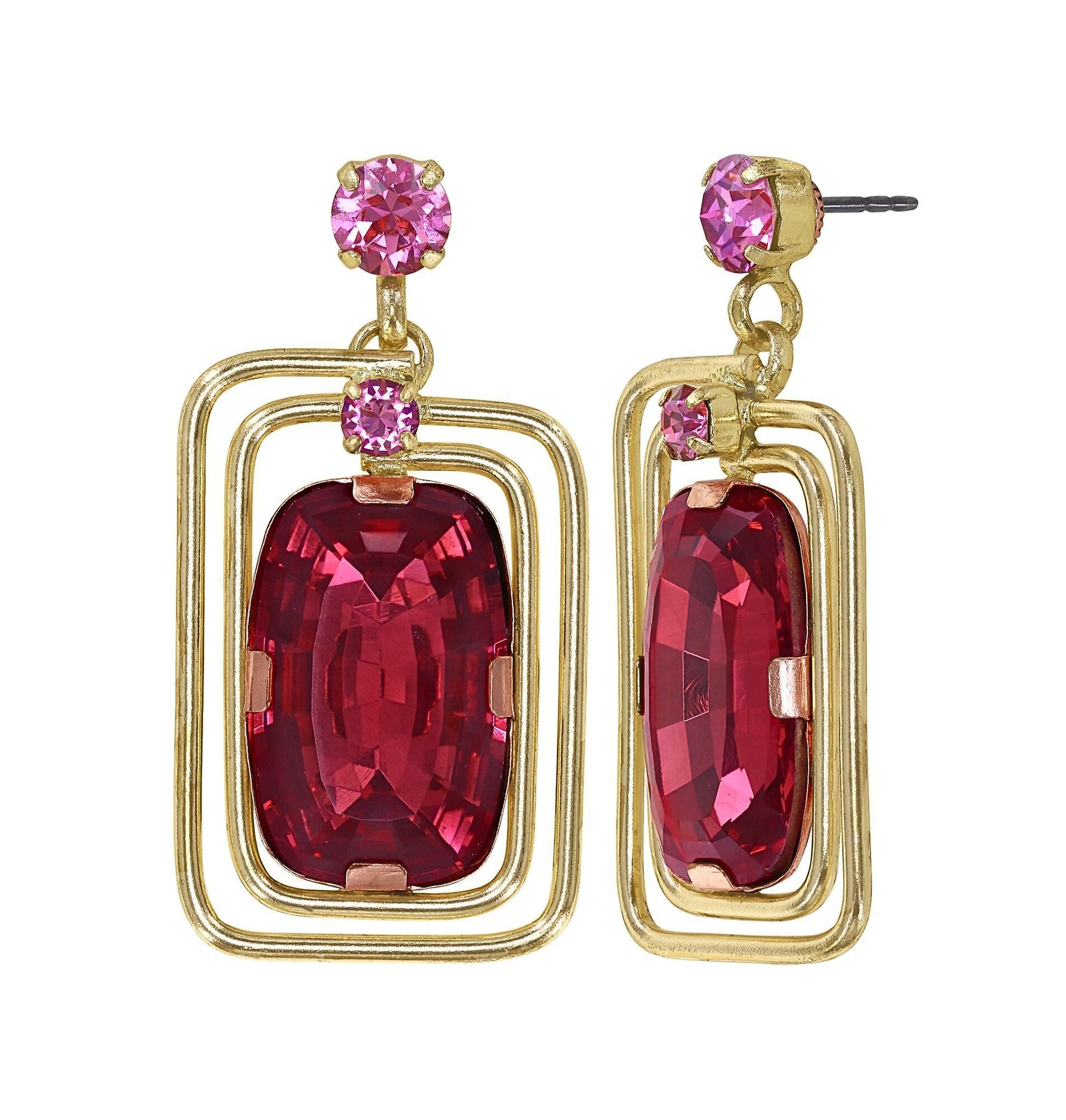 image pour Clou d'oreille pendant To The Max Coralline / Rose  size L