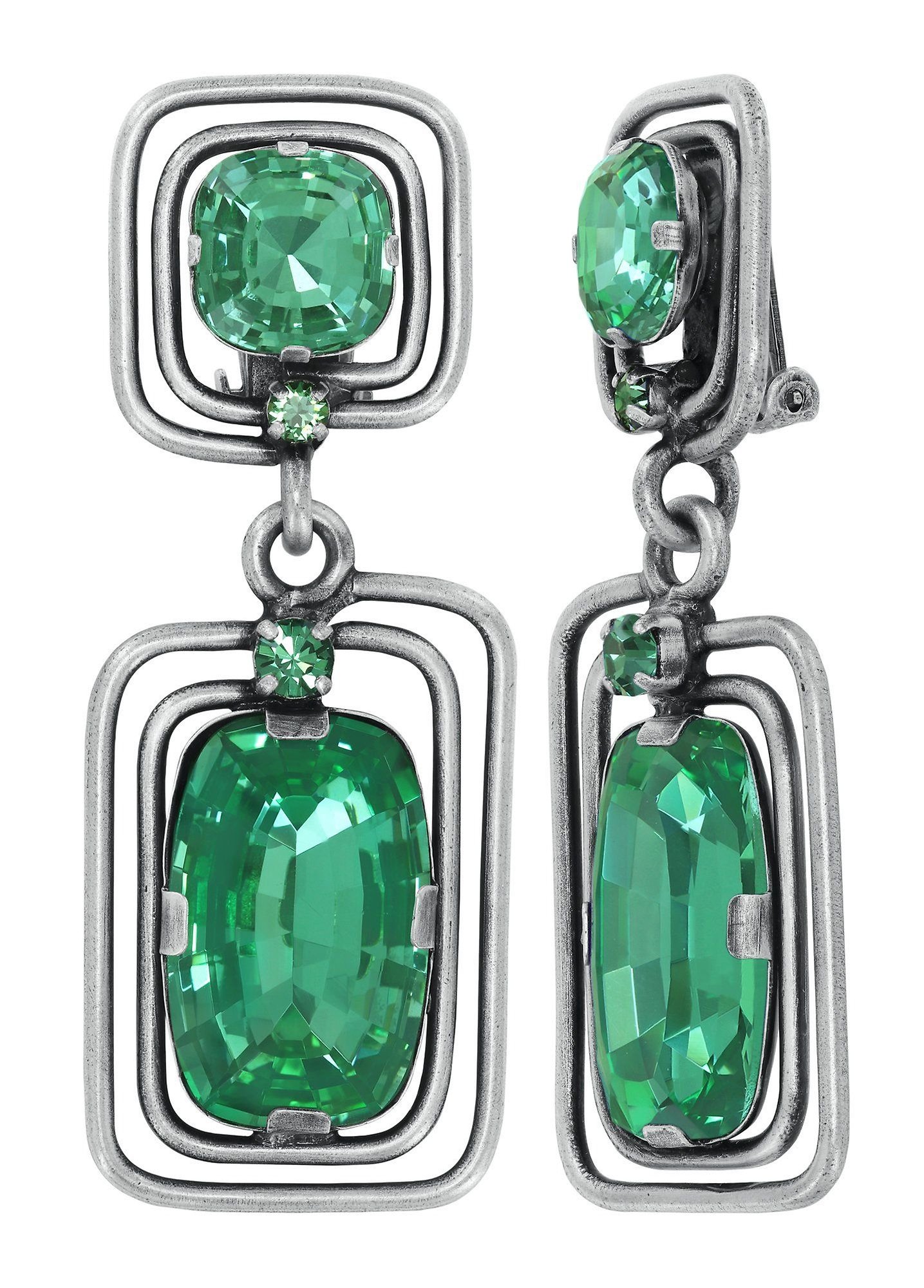 image pour Boucle d'oreille Clip pendante To The Max Vert  size L