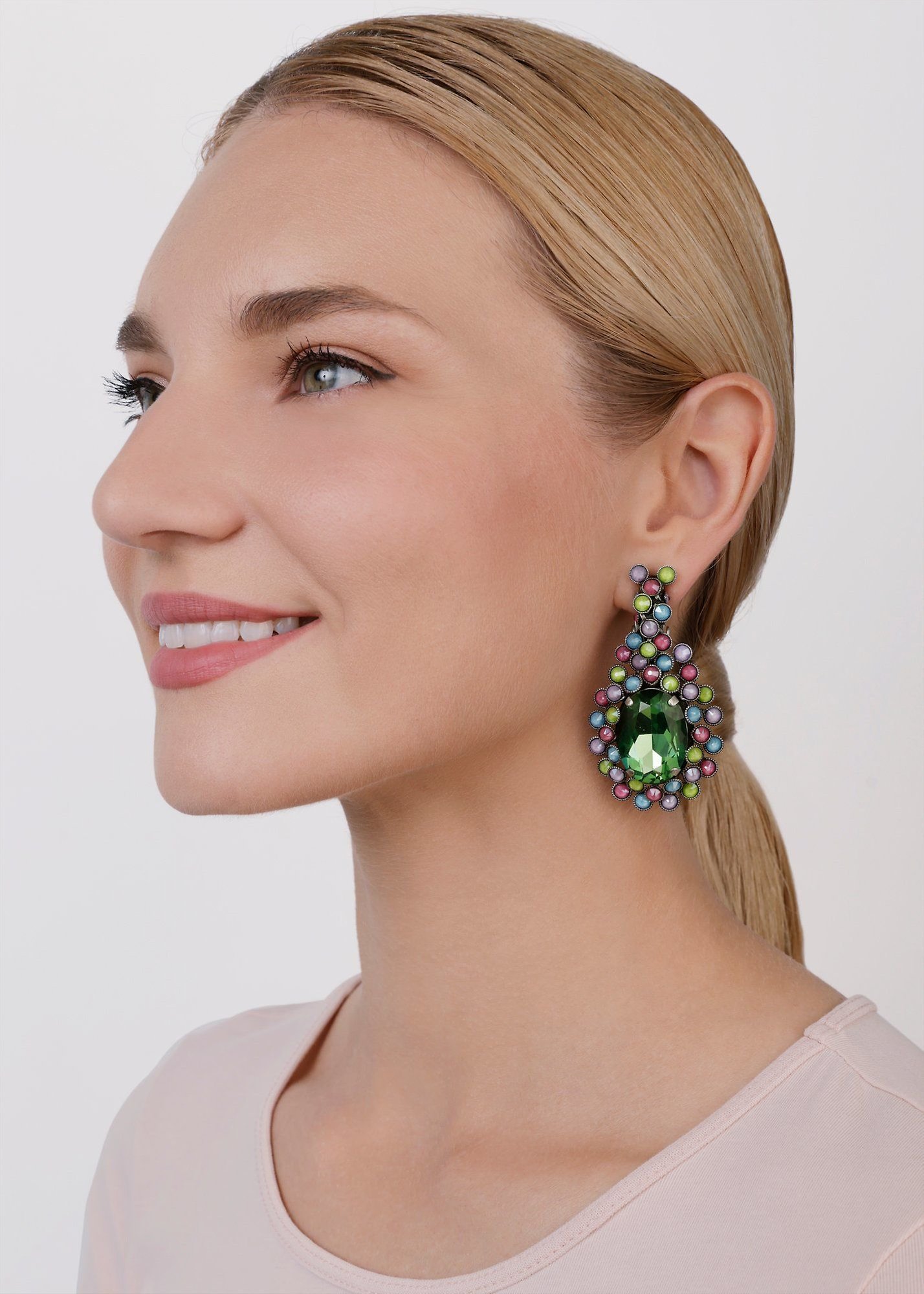 Bild für Ohrring Clip Caviar Treasure Pastell Multi  