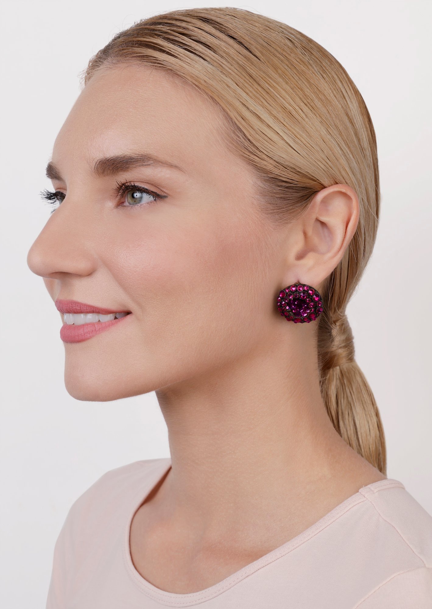 image pour Clou d'oreille Inside Out Rose Foncé  size M