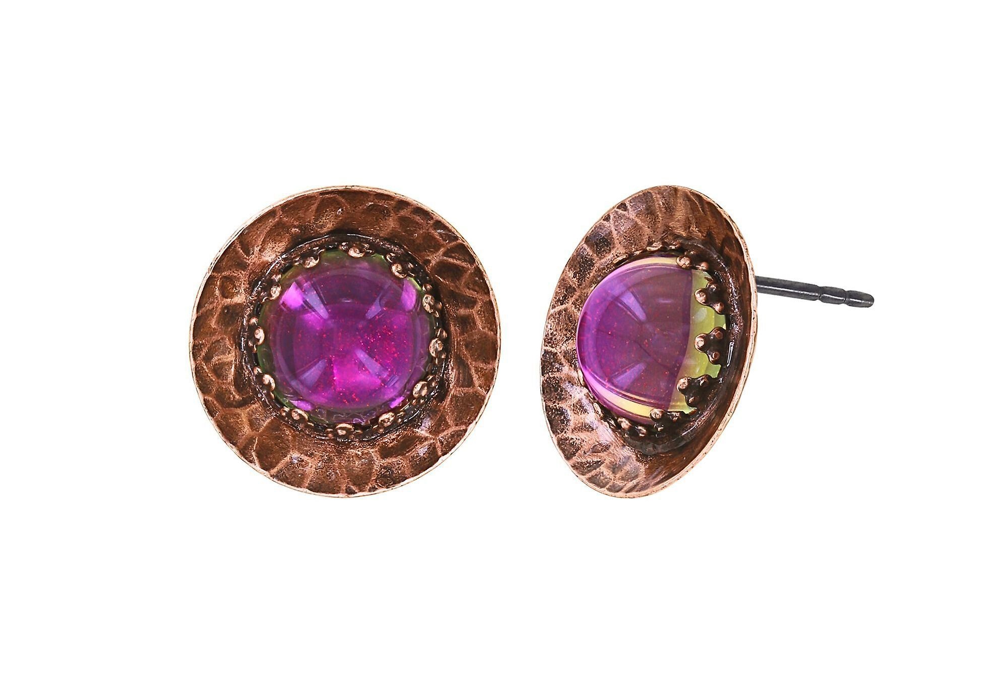 image for Earring Stud Honey Drops in Space Pink / Lila  size M