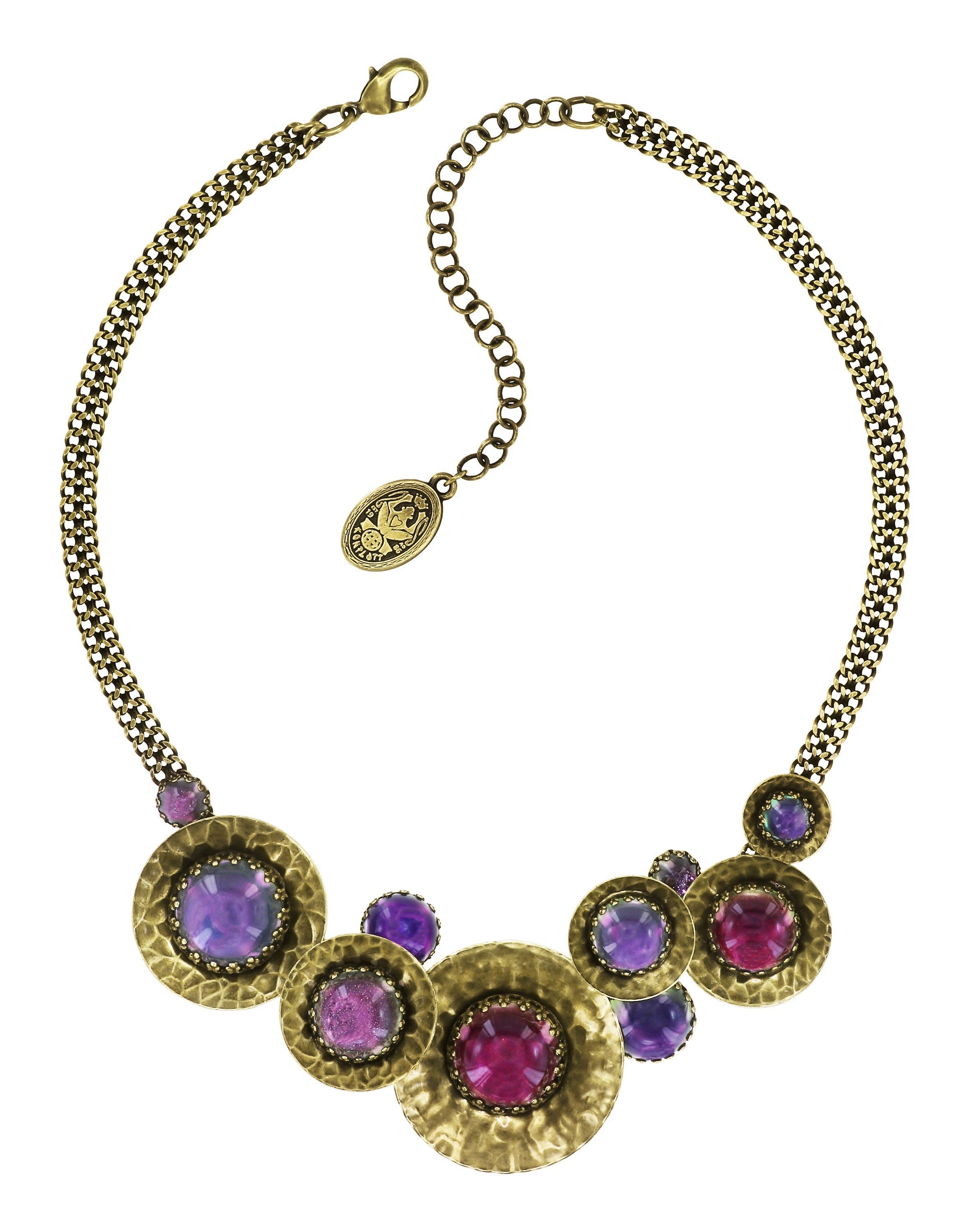 image for Necklace Honey Drops in Space Lila  