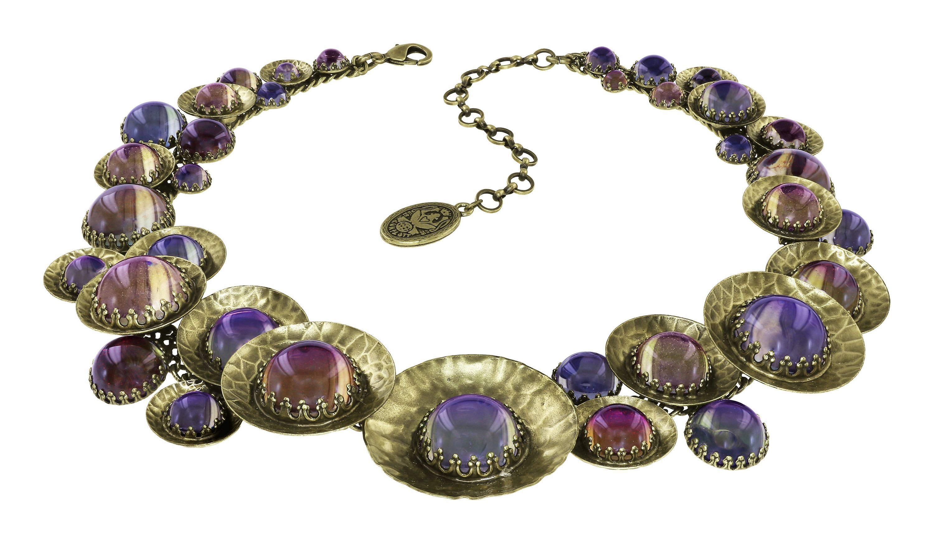 image for Necklace Collier Honey Drops in Space Lila  