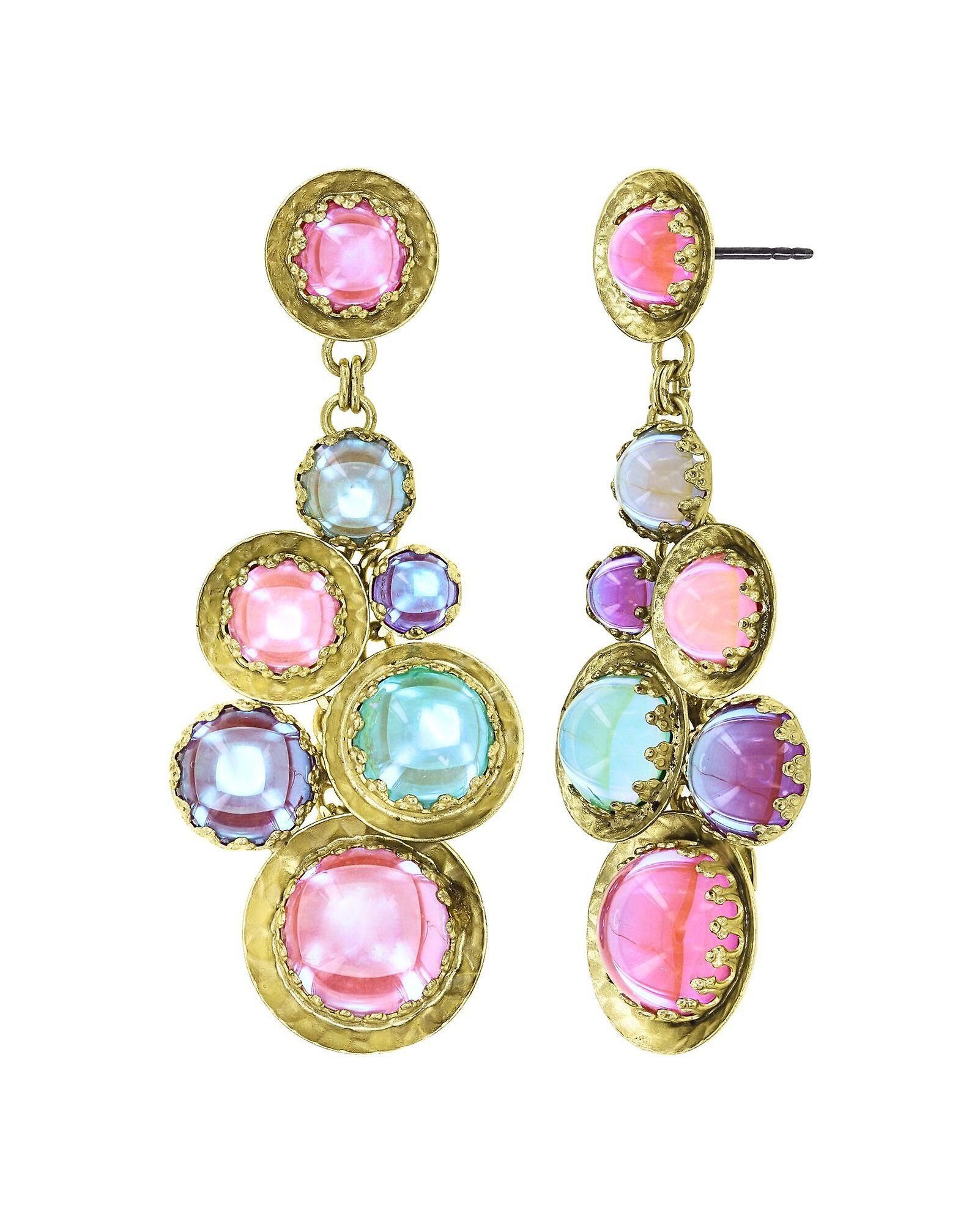 image pour Clou d'oreille pendant Honey Drops in Space Multi Pastel  