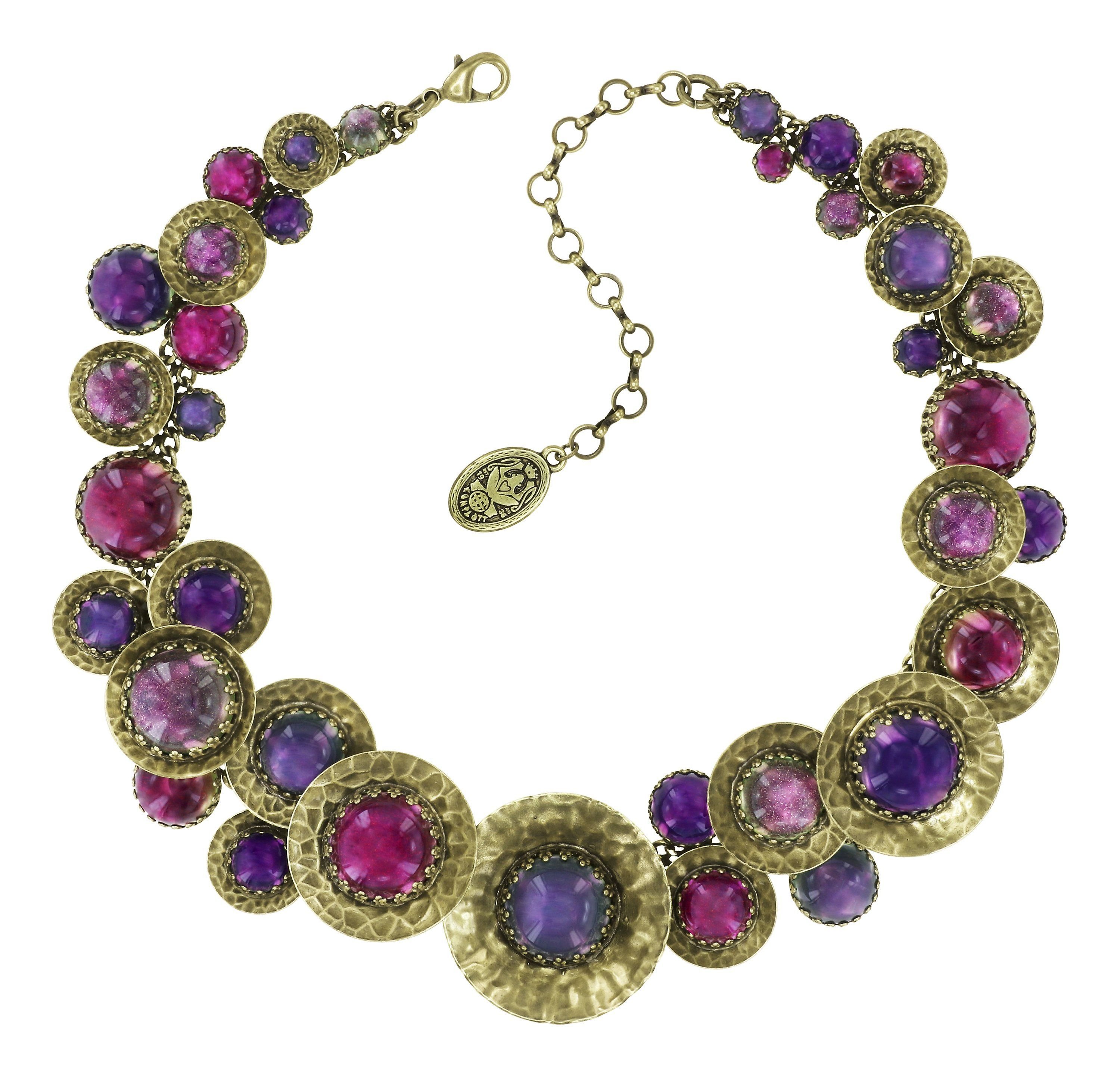 image for Necklace Collier Honey Drops in Space Lila  