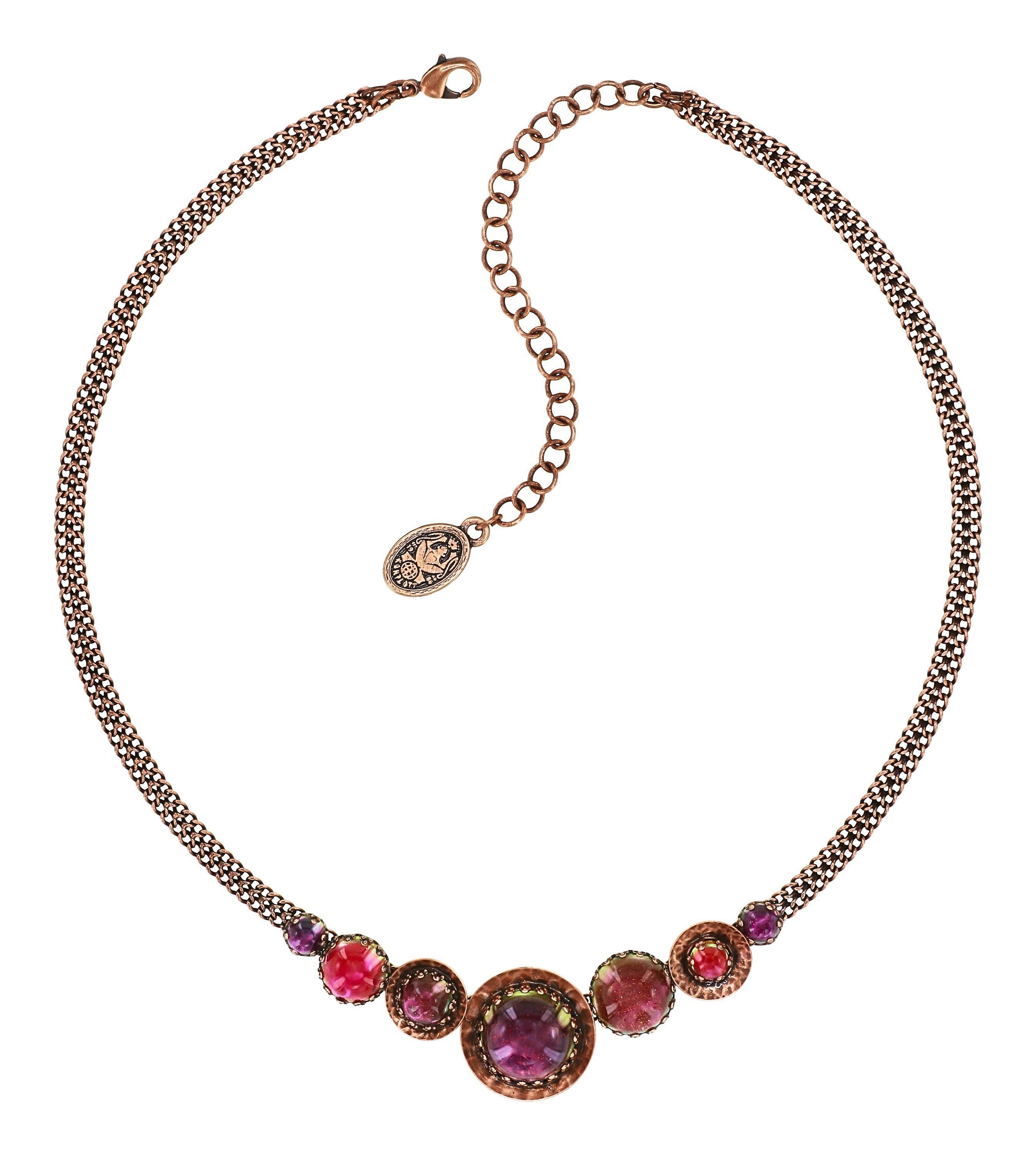 image for Necklace Honey Drops in Space Pink / Lila  