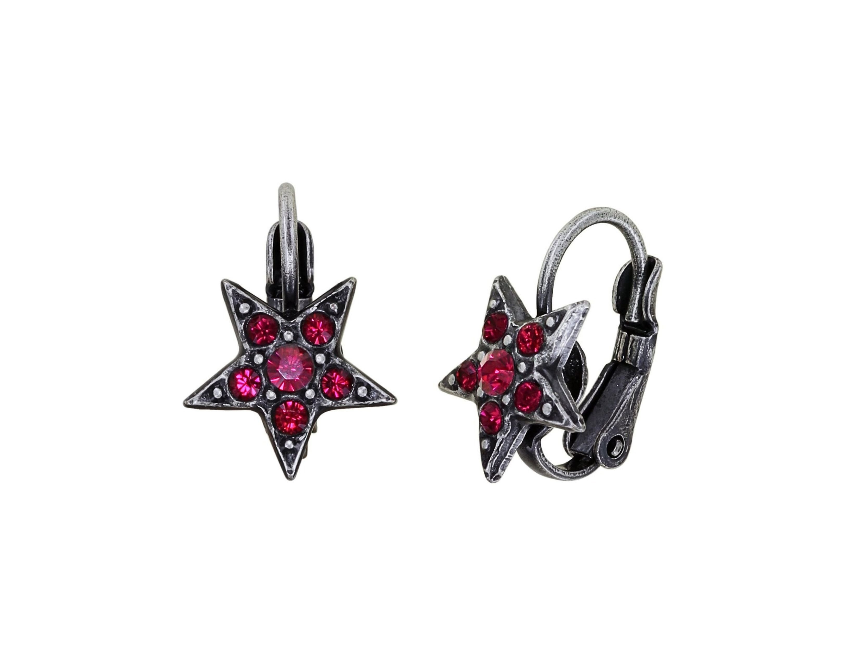 image pour Boucles d'oreilles Eurowire Soft Temptations Noir / Rouge  