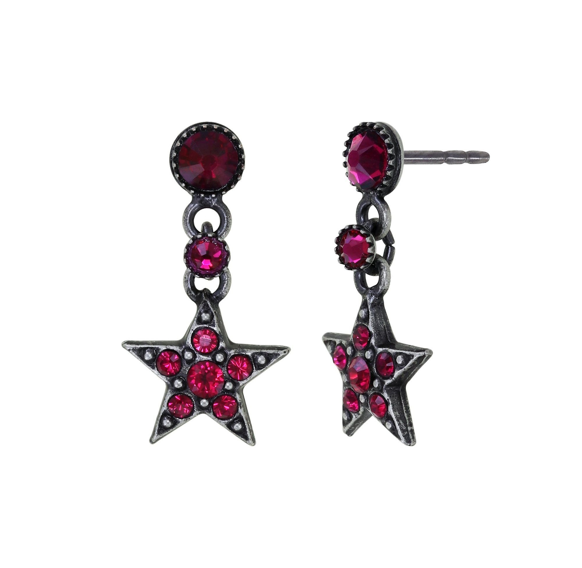 image pour Clou d'oreille pendant Soft Temptations Noir / Rouge  