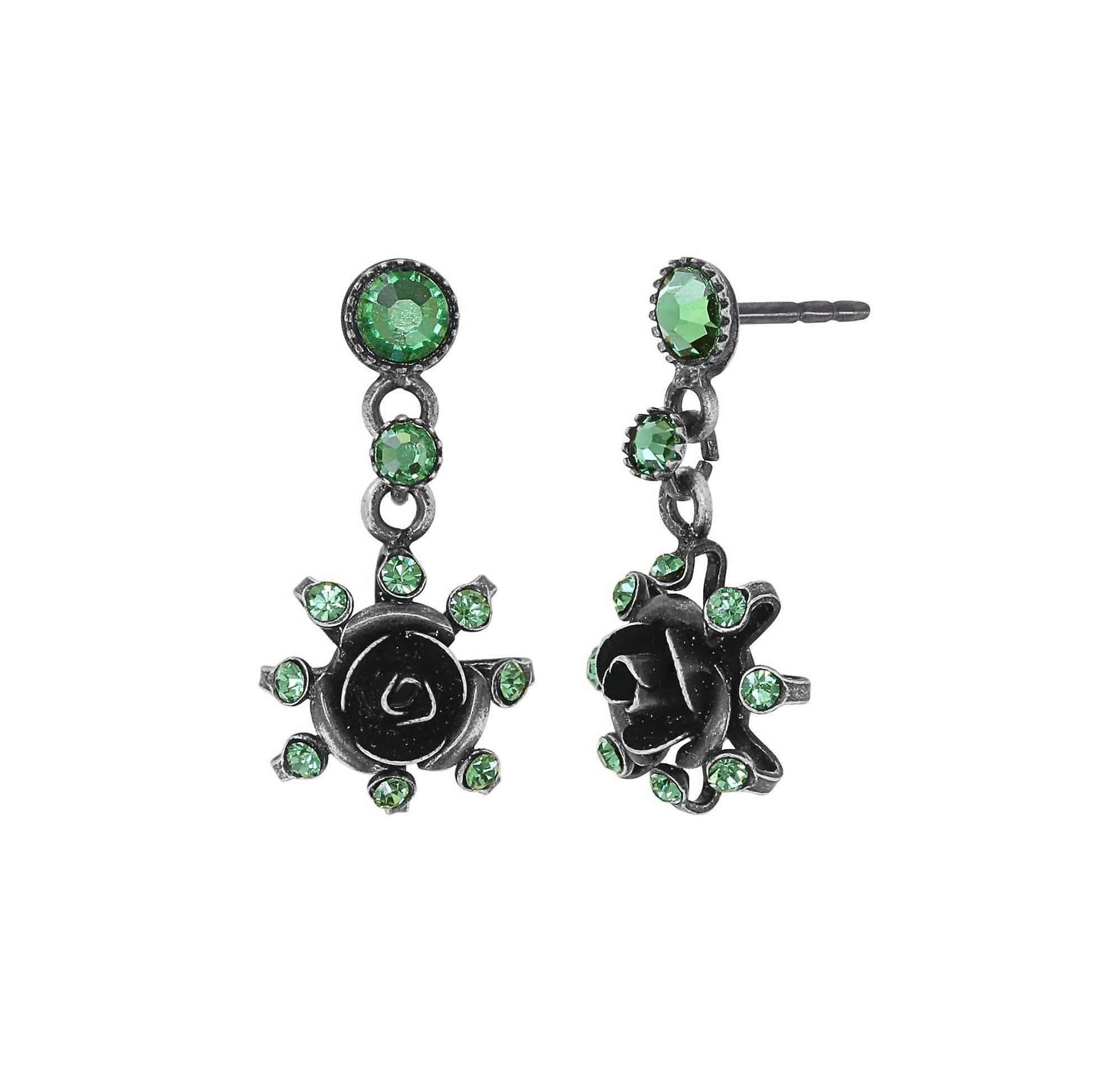 image pour Clou d'oreille pendant Soft Temptations Noir / Vert  