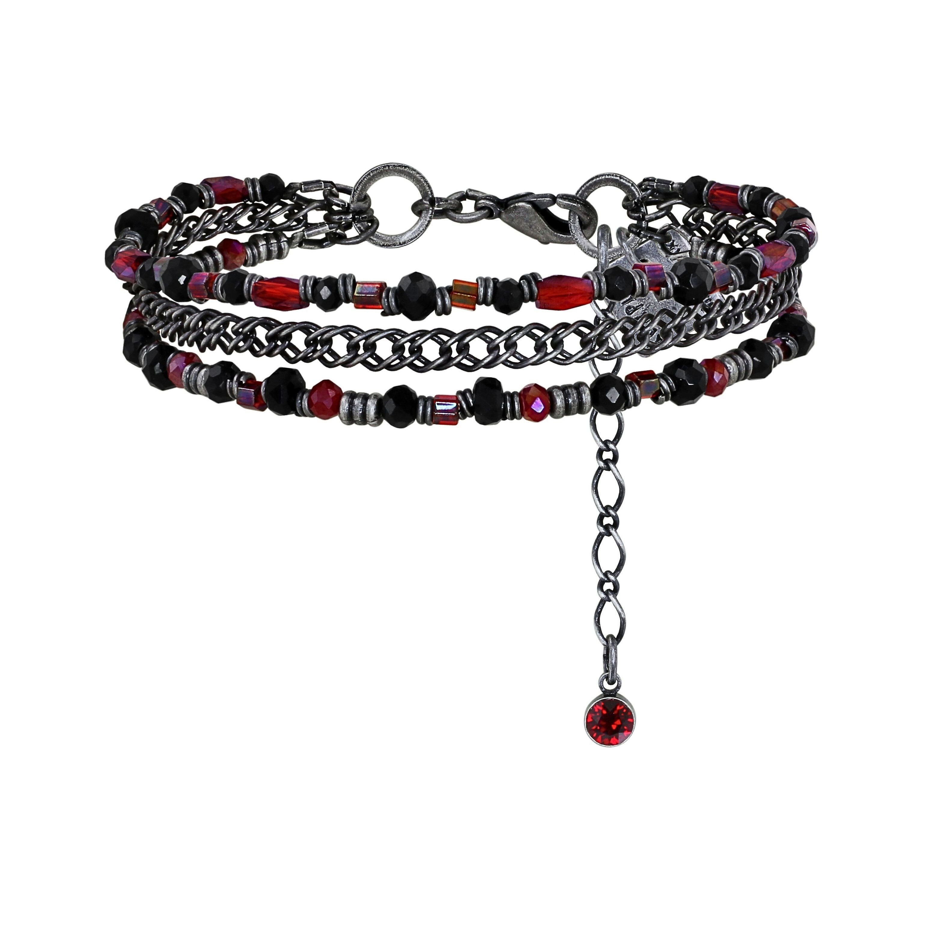 image pour Bracelet Soft Temptations Noir / Rouge  