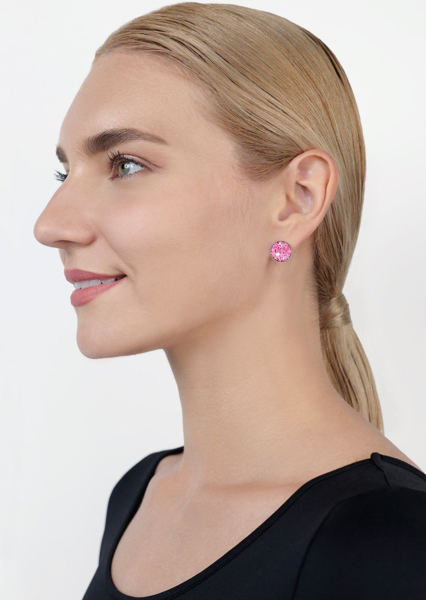 image pour Clou d'oreille Studio 54 Rose  size XS