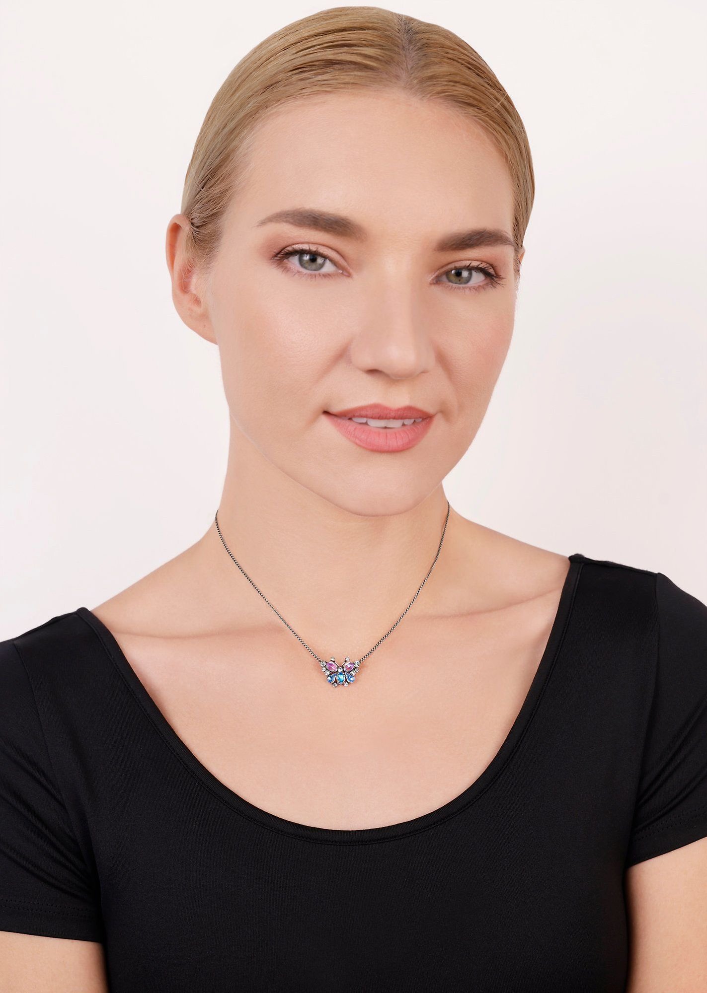 image pour Collier Butterfly Dance Multi Pastel  size S