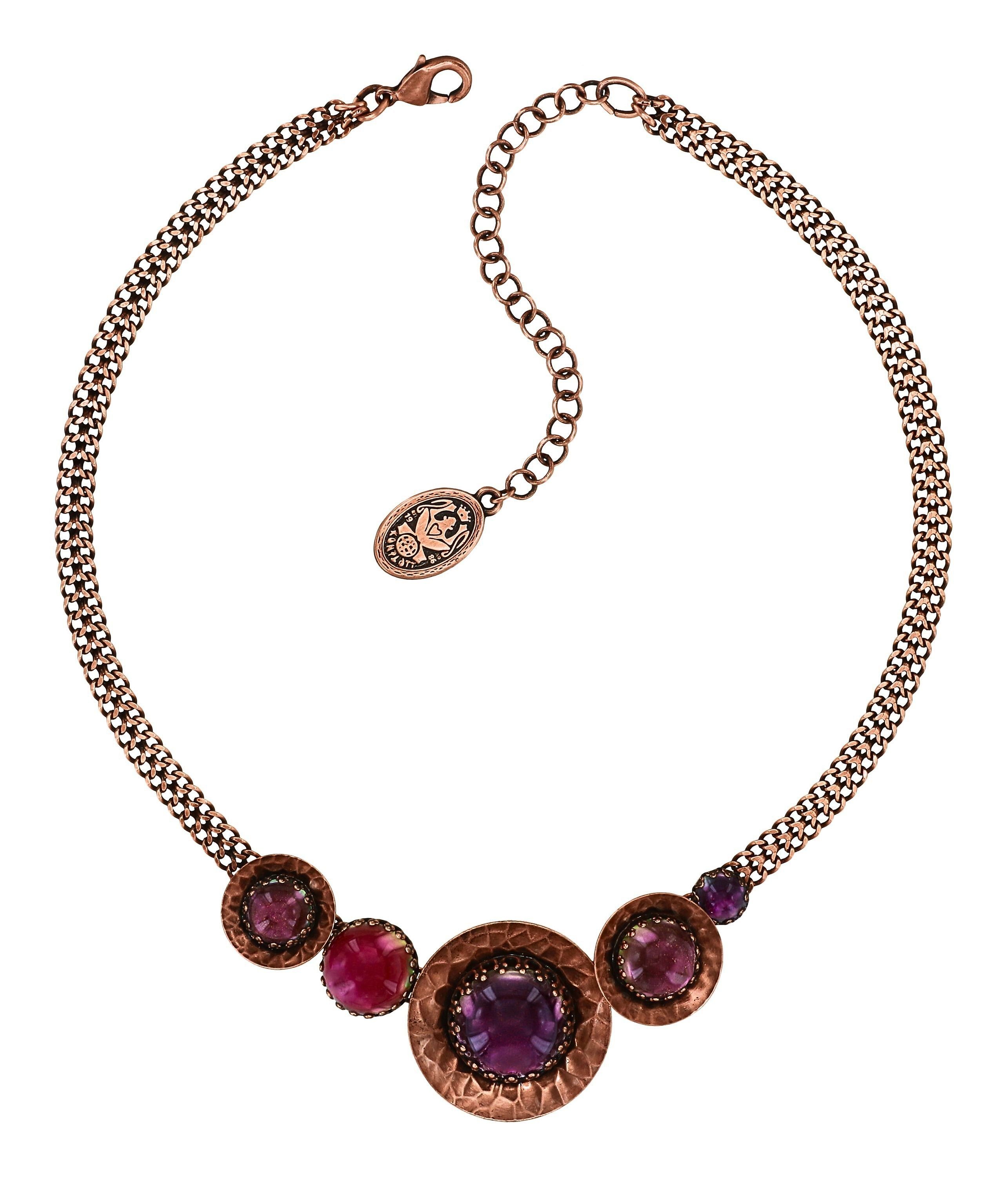 image for Necklace Honey Drops in Space Pink / Lila  