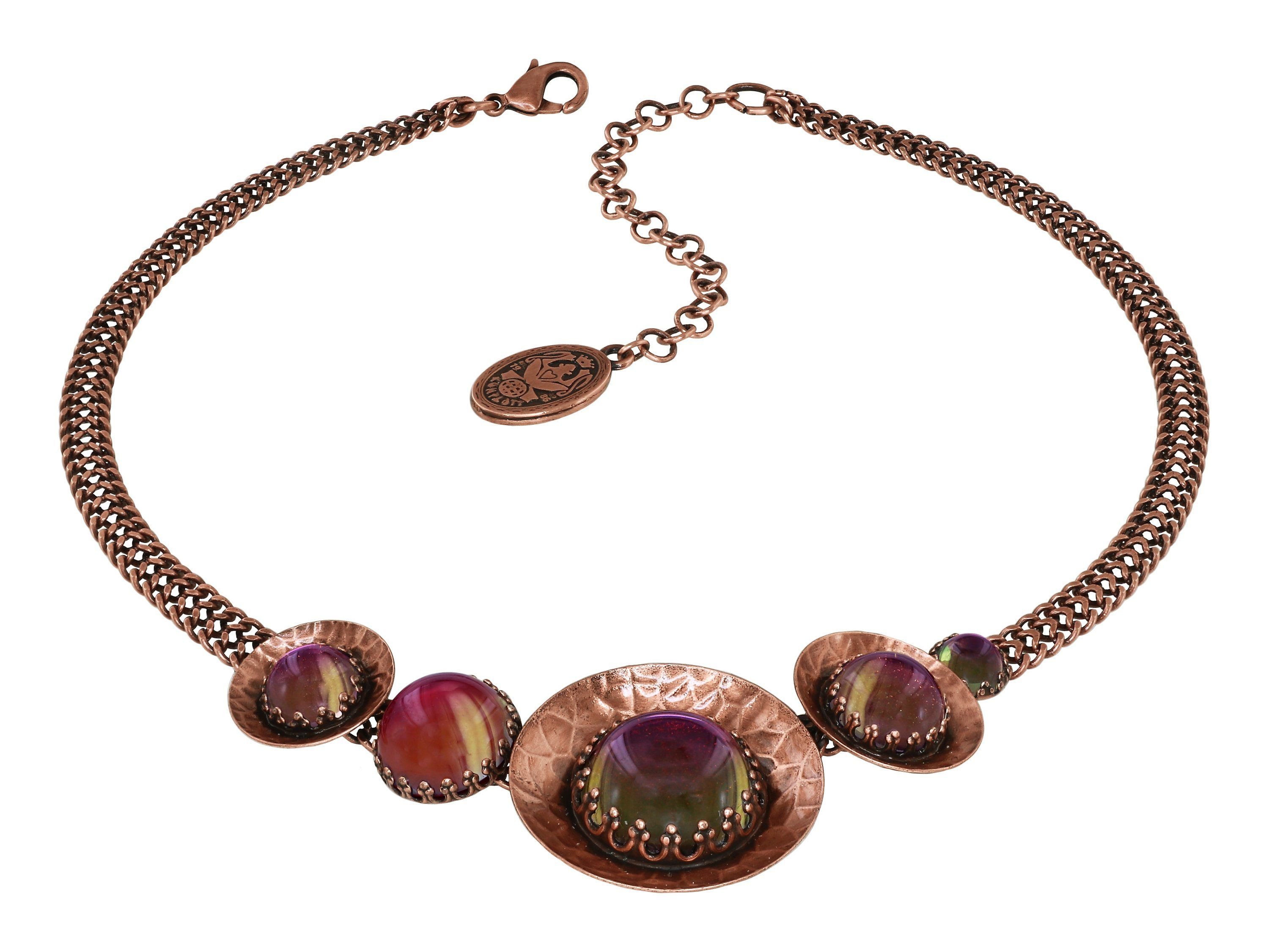 image for Necklace Honey Drops in Space Pink / Lila  