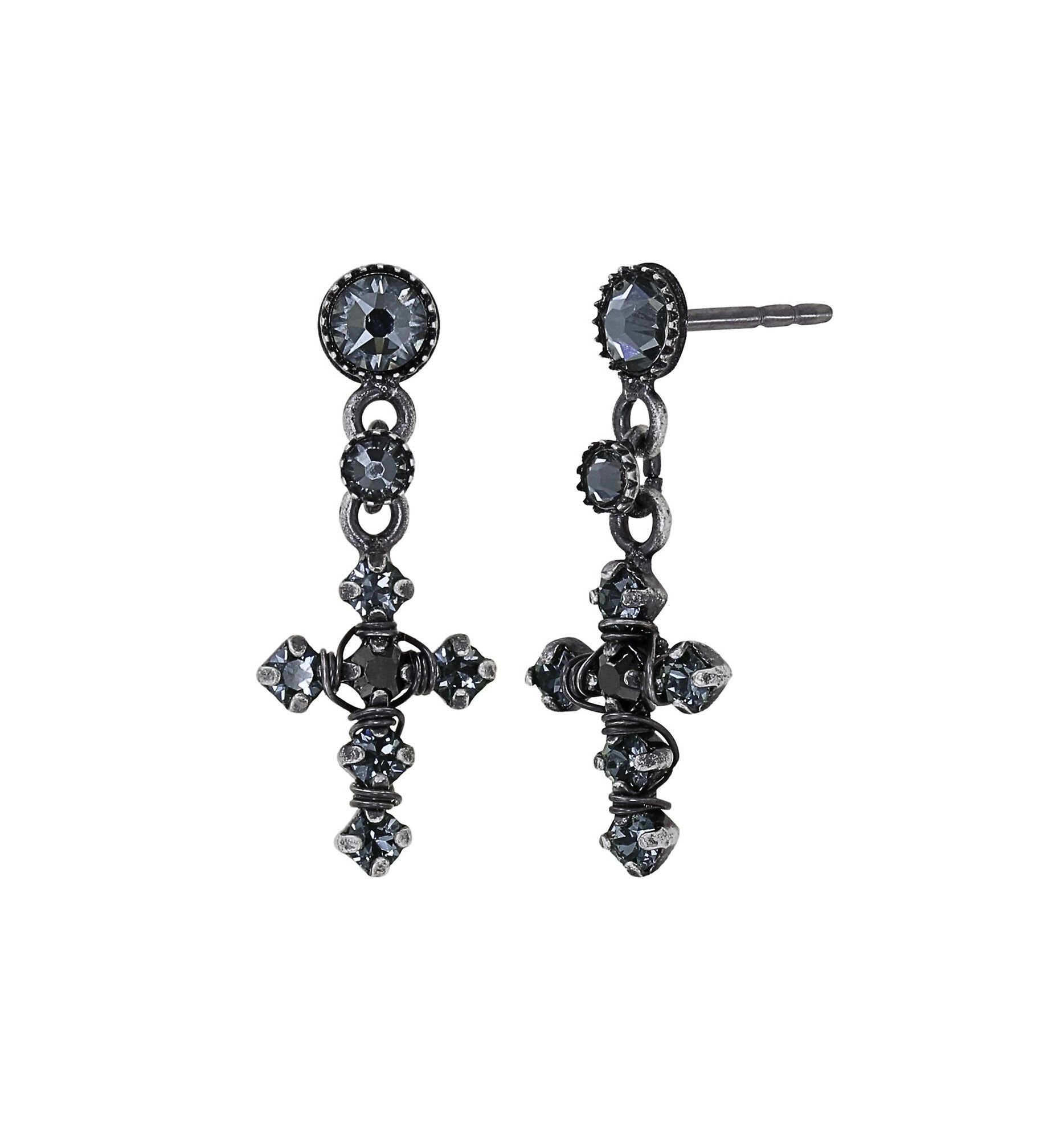 image pour Clou d'oreille pendant Soft Temptations Noir / Vert  