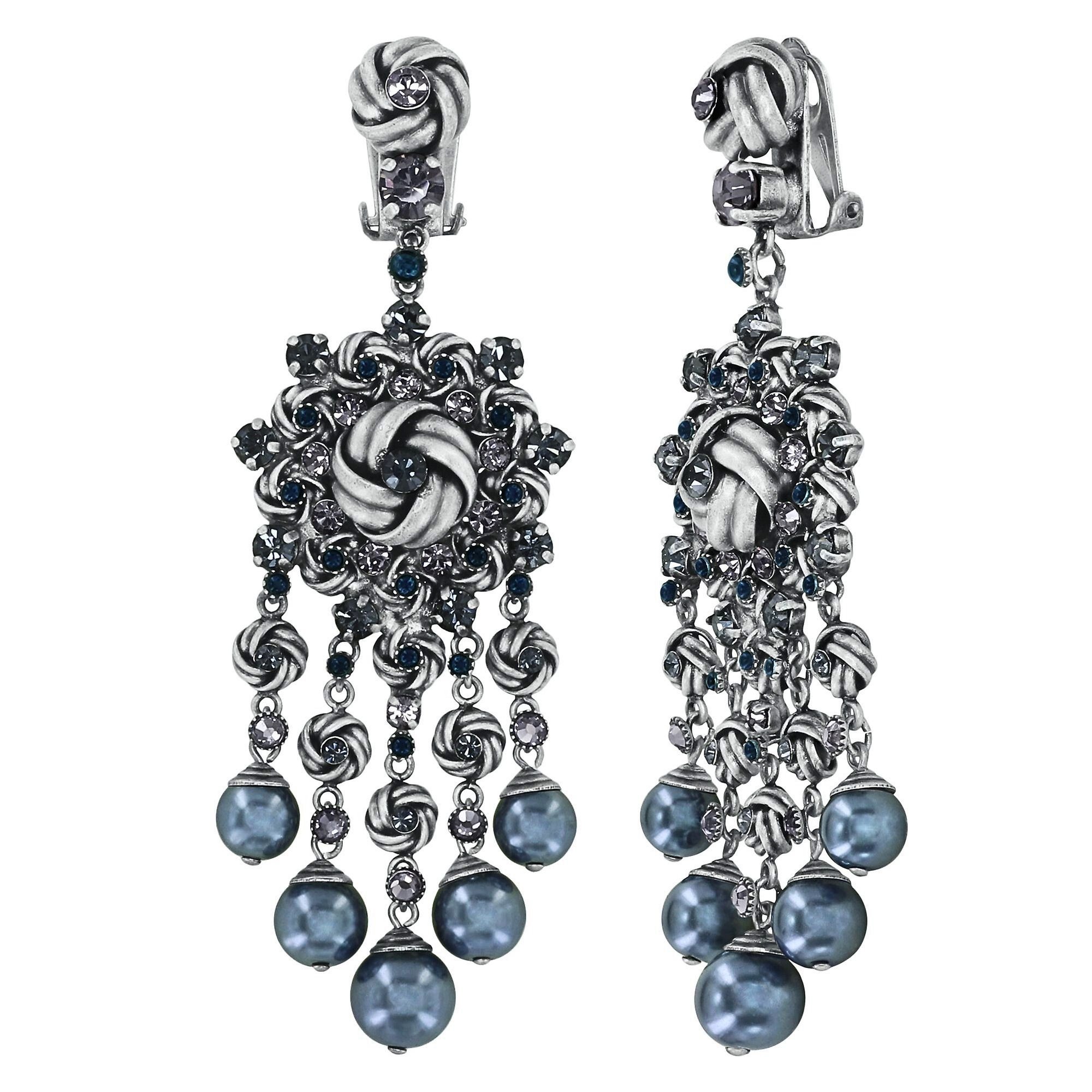 image for Earring Clip Dangling La Comtesse II Black  size M