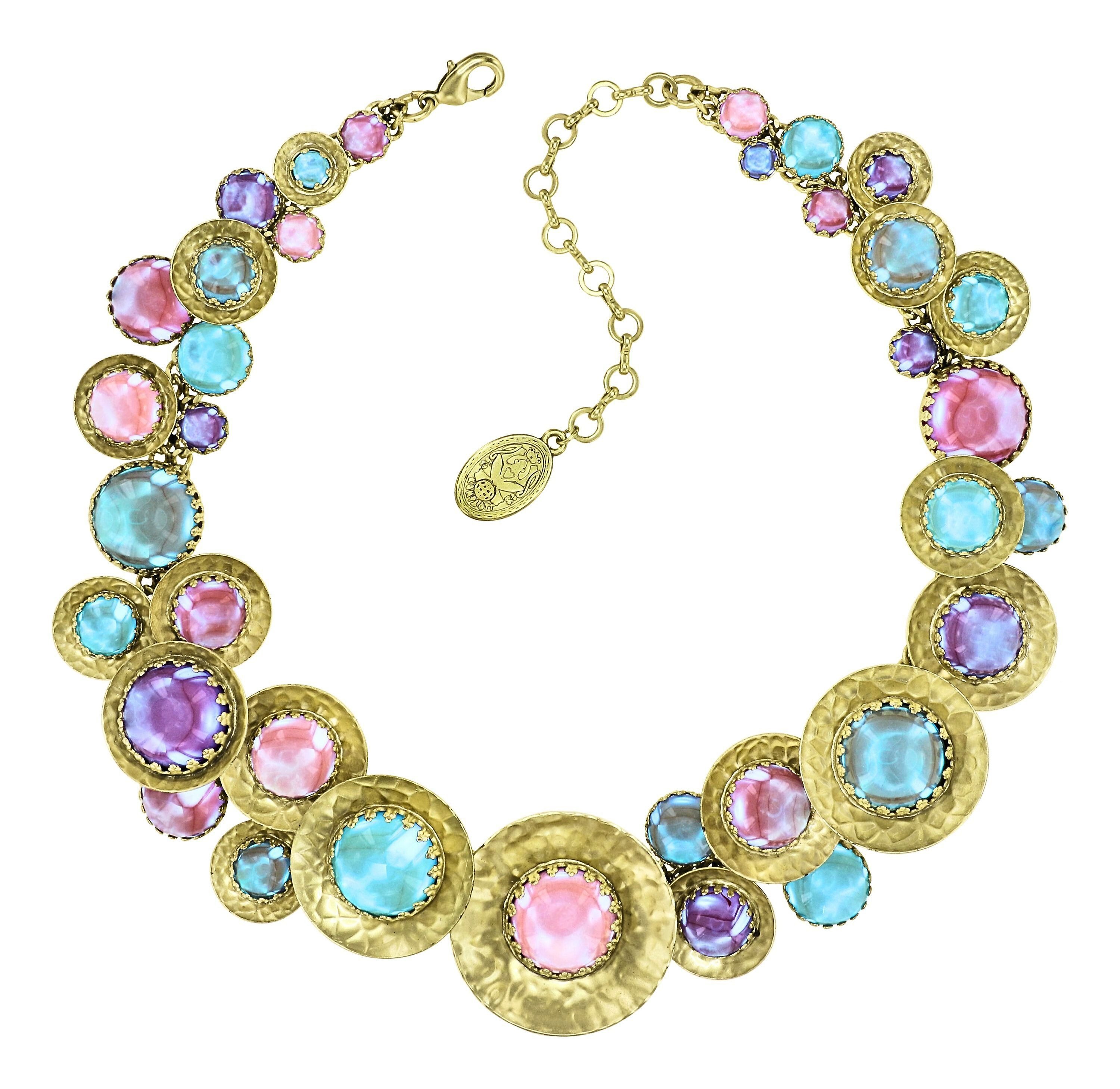 image for Necklace Collier Honey Drops in Space Pastel Multi  