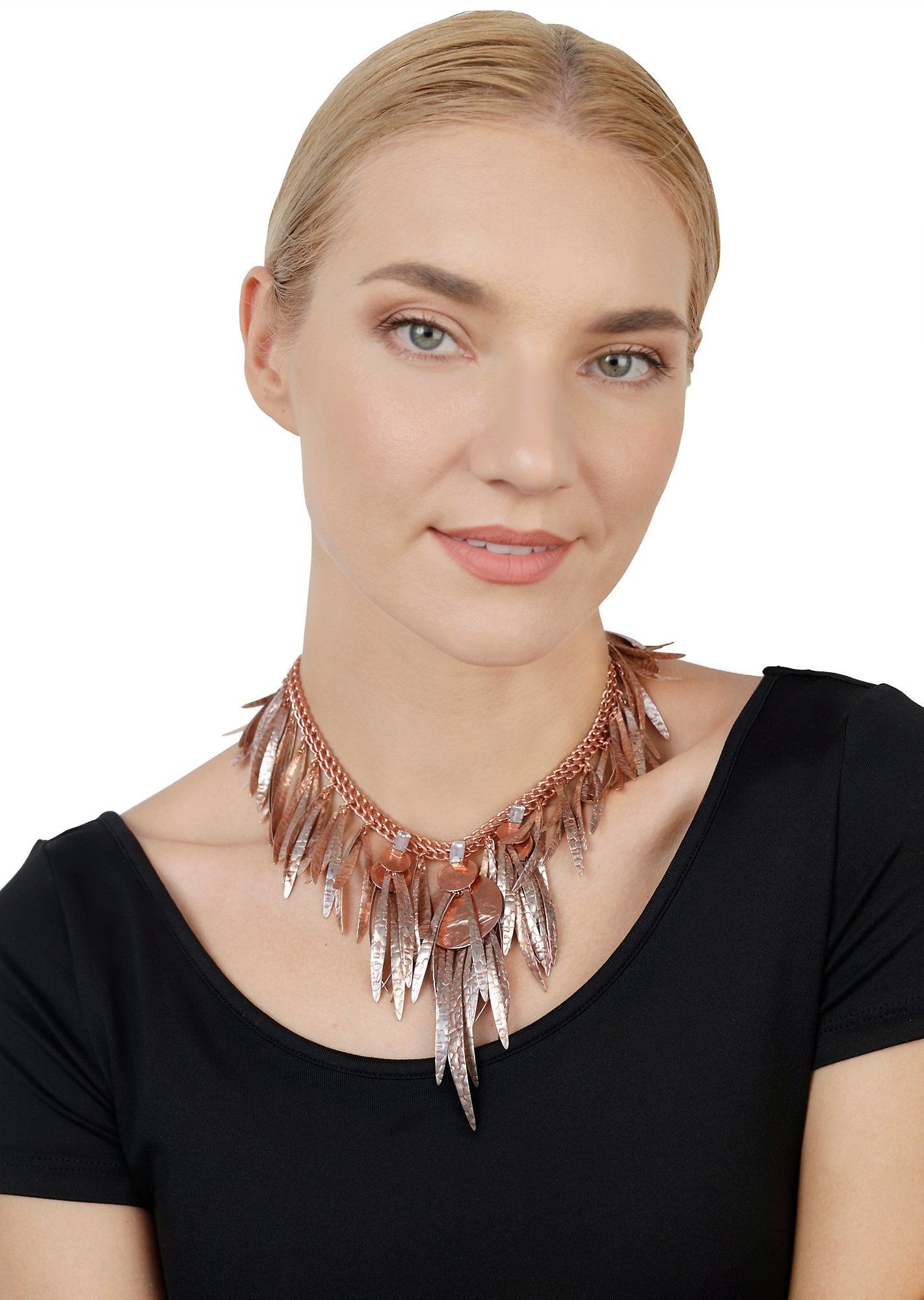 image for Necklace Collier Global Glam shiny copper  