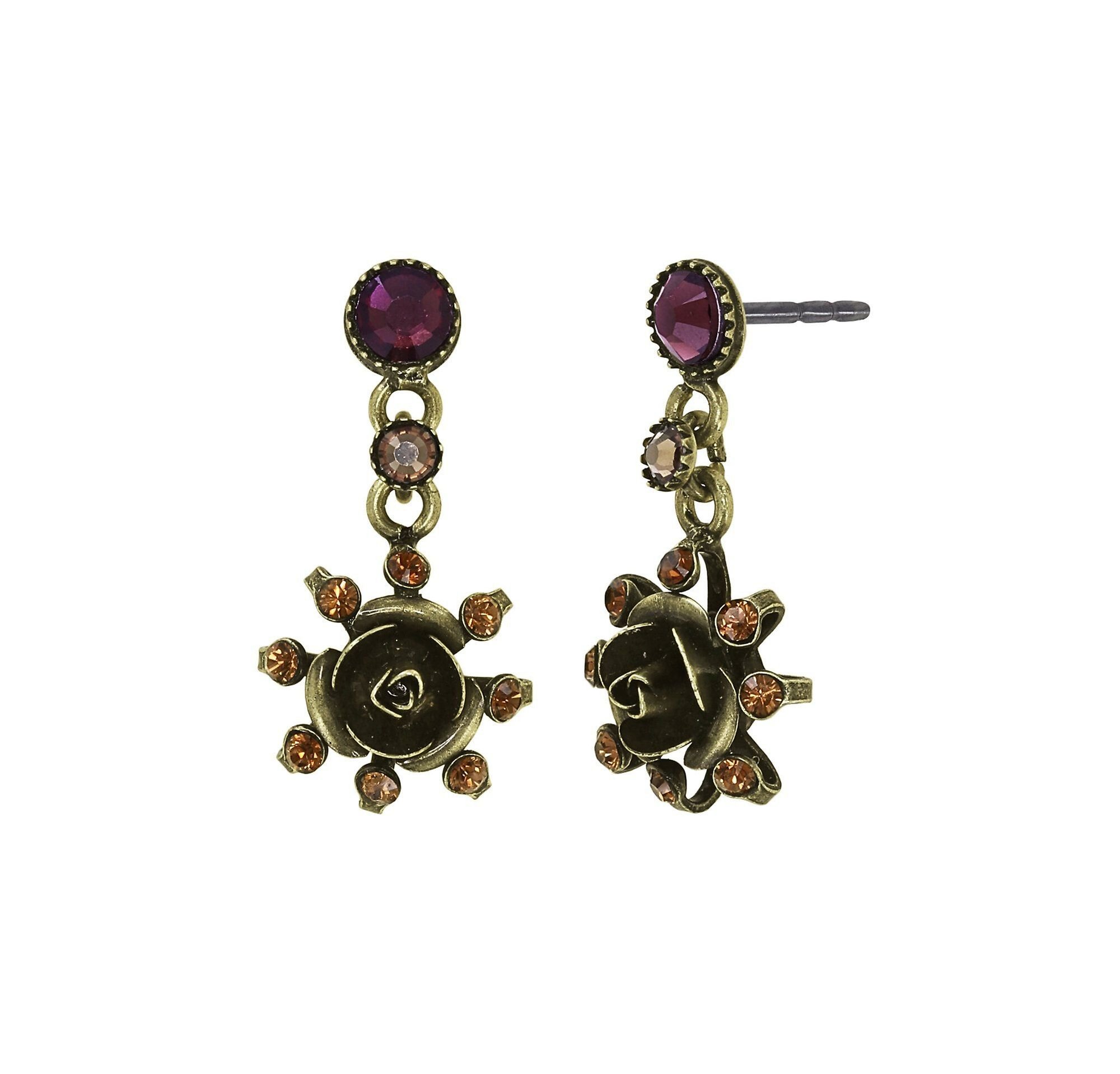 image for Earring Stud Dangling Soft Temptations Brown  