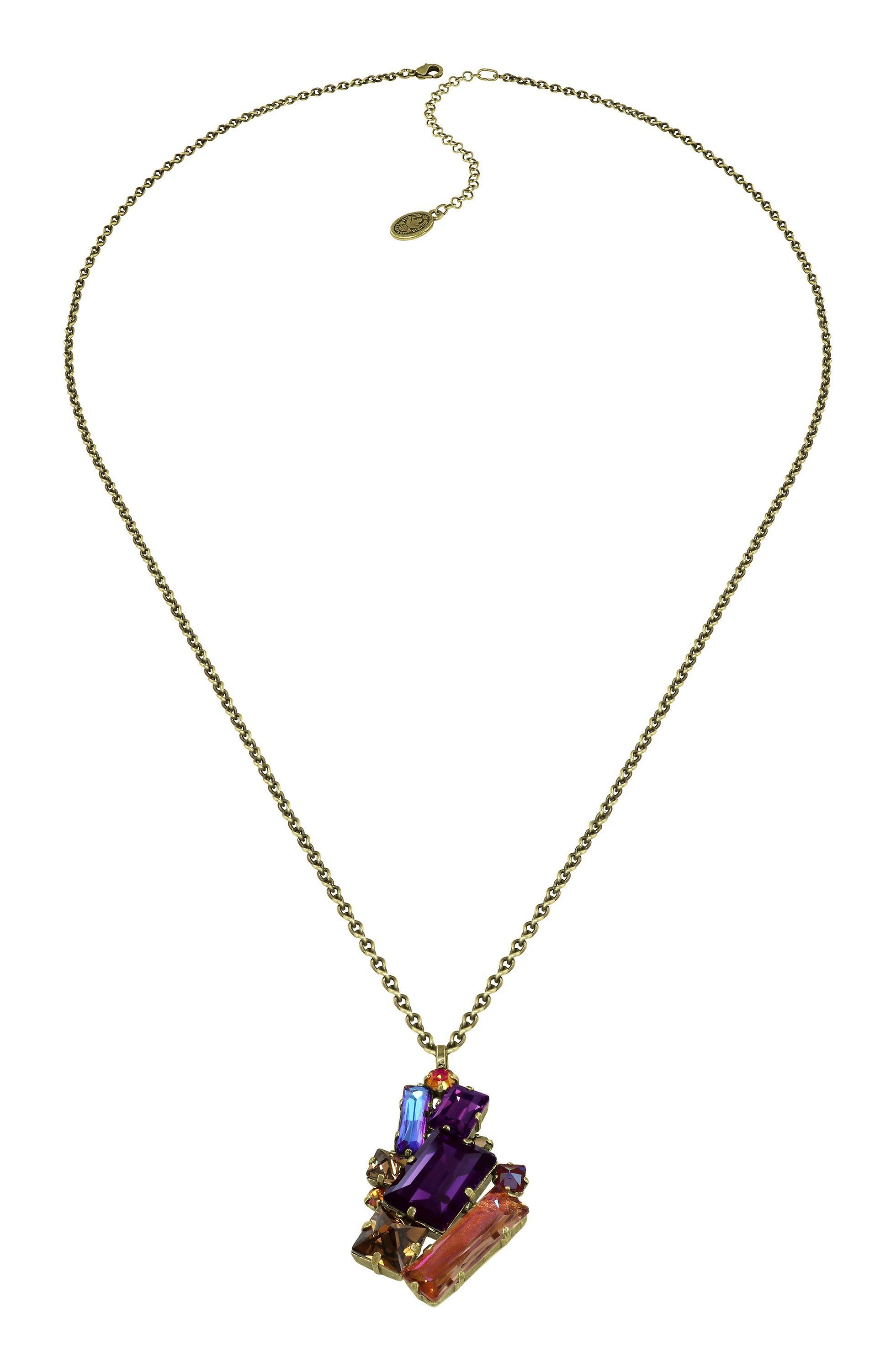 image pour Collier pendant (long) Straight to Las Vegas Marron / Lila  