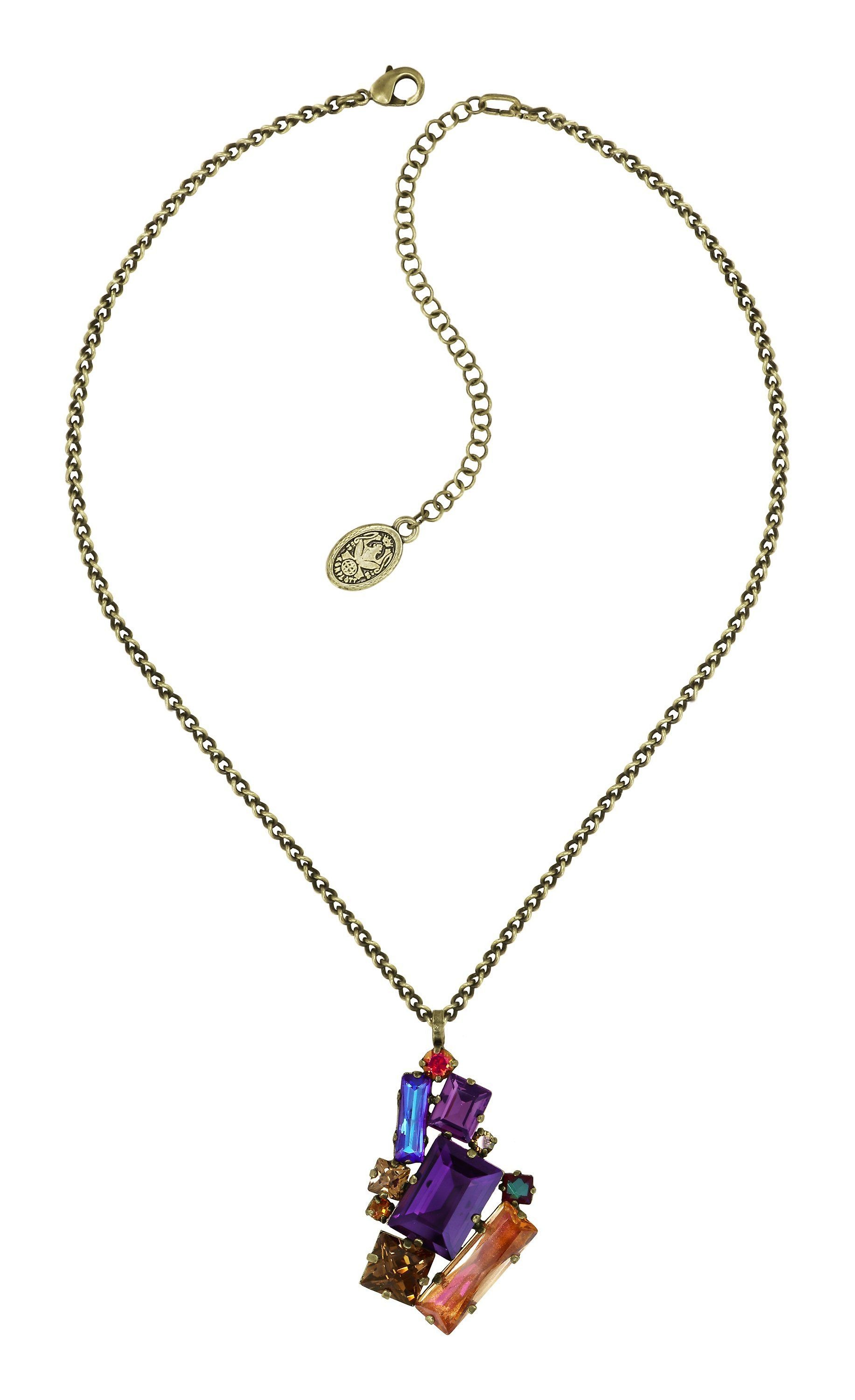 image for Necklace Pendant Straight to Las Vegas Brown / Lila  