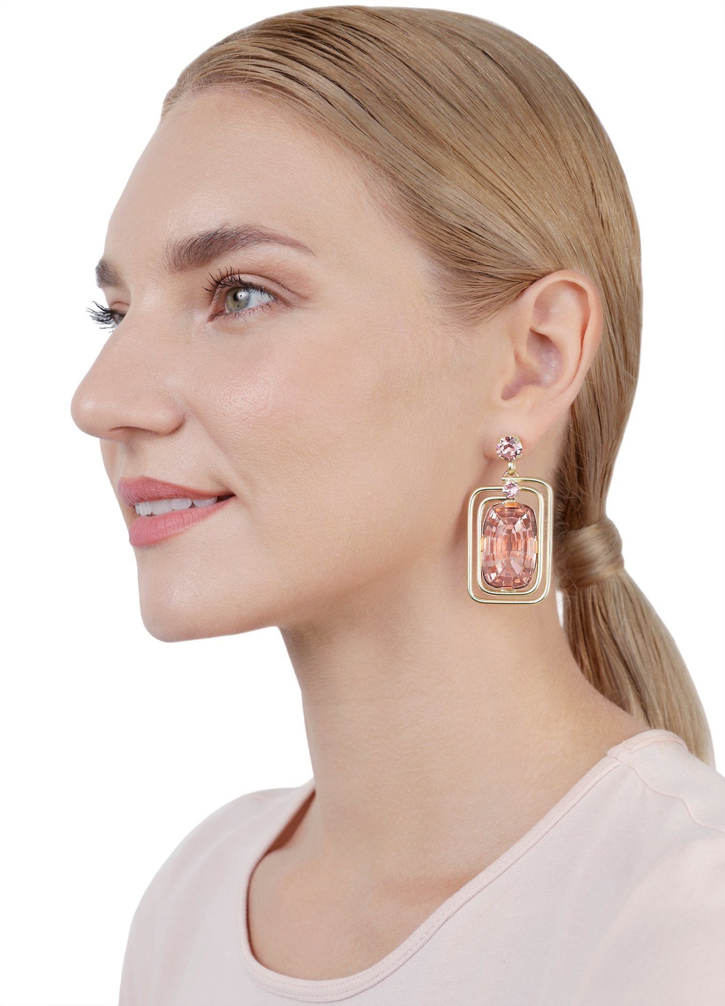 image pour Clou d'oreille pendant To The Max Rose  size L