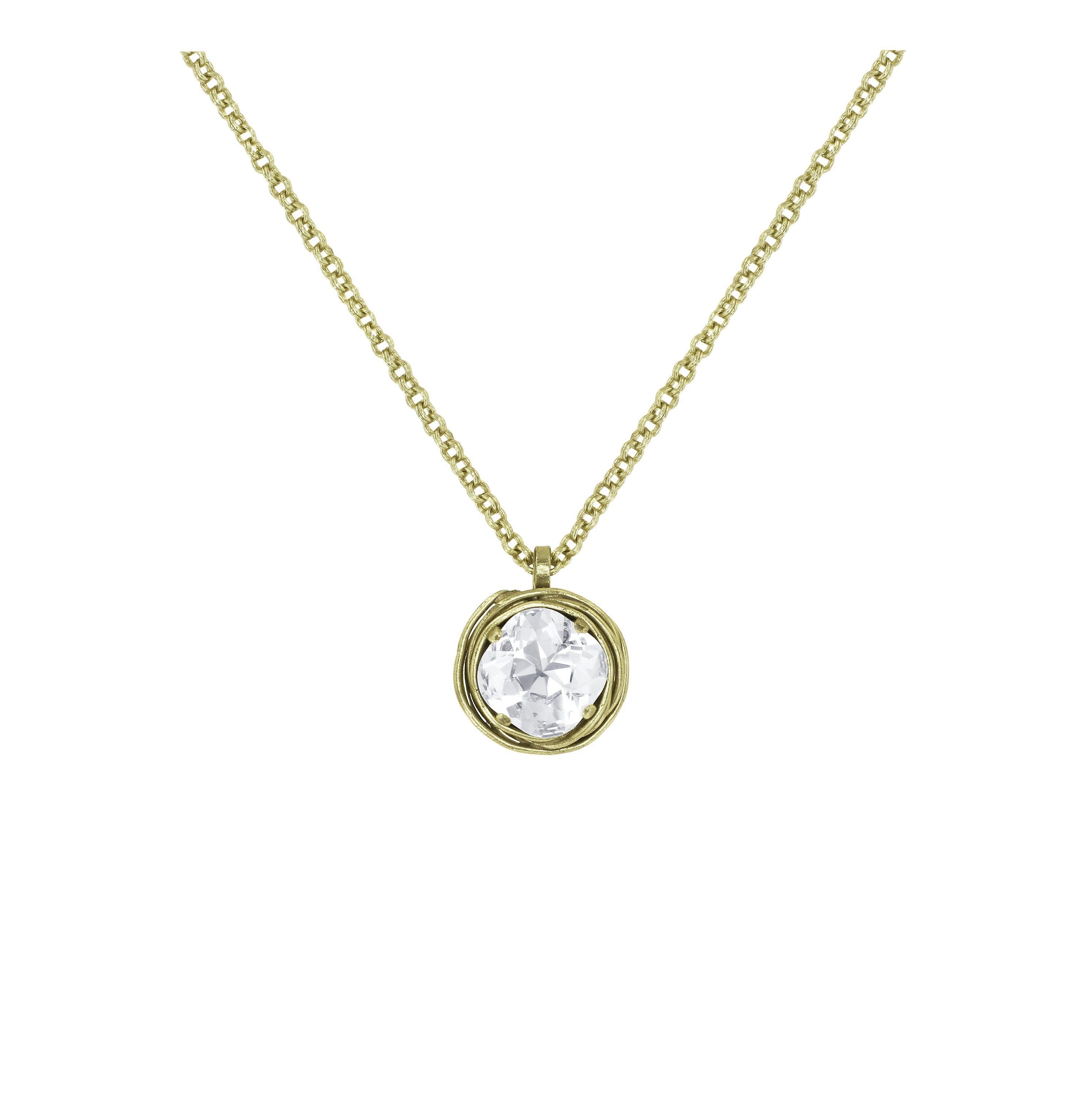 Bild für Halskette mit Anhänger Global Glam shiny brass  M