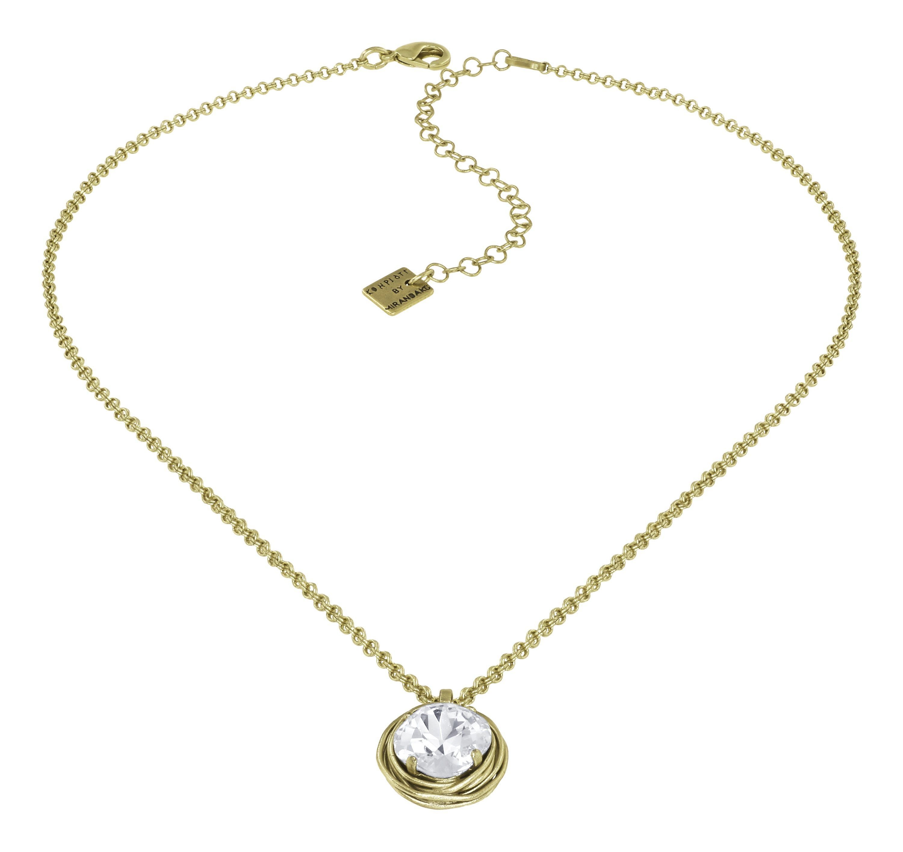 Bild für Halskette mit Anhänger Global Glam shiny brass  M