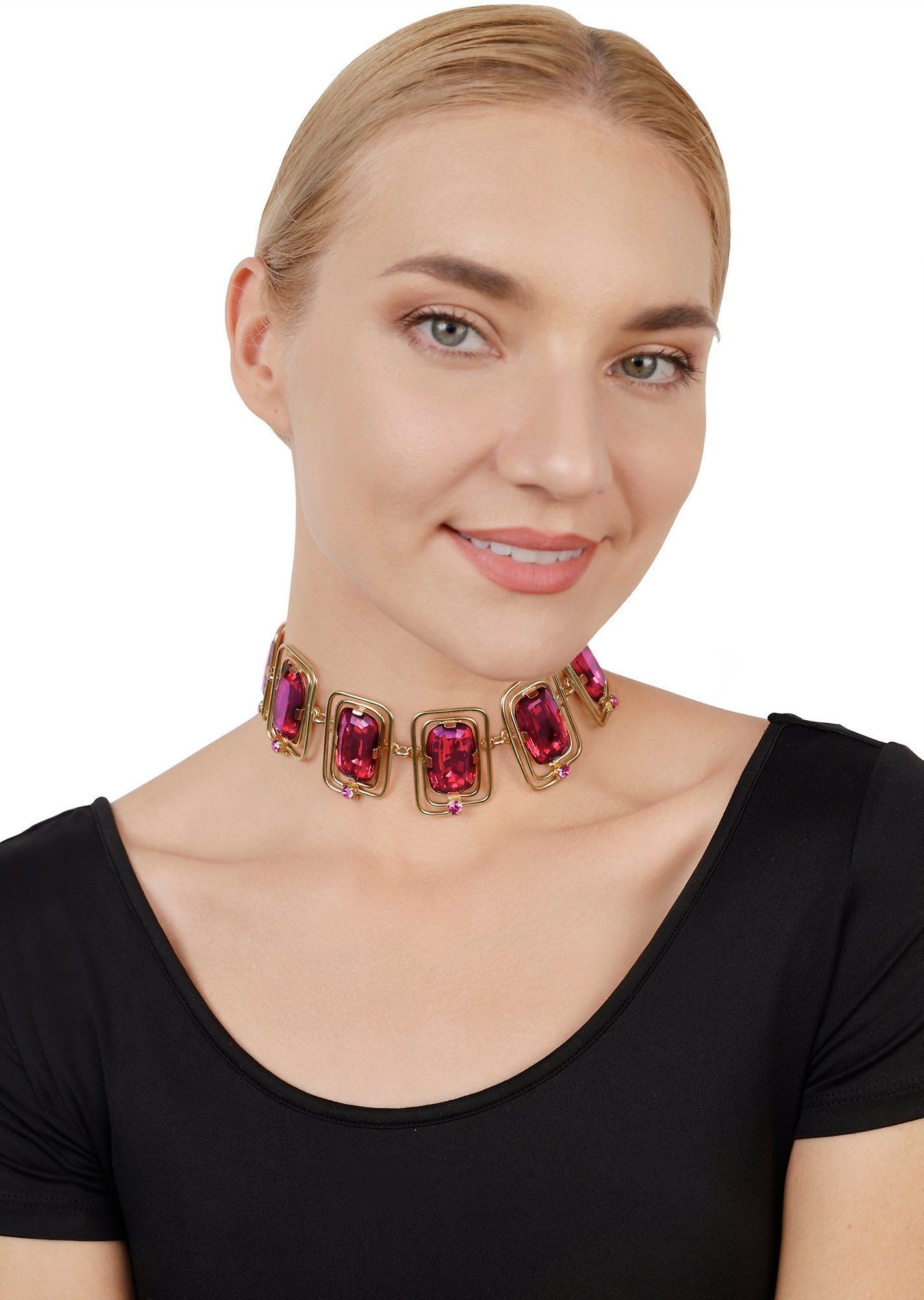 image pour Collier ras-de-cou To The Max Coralline / Rose  size L