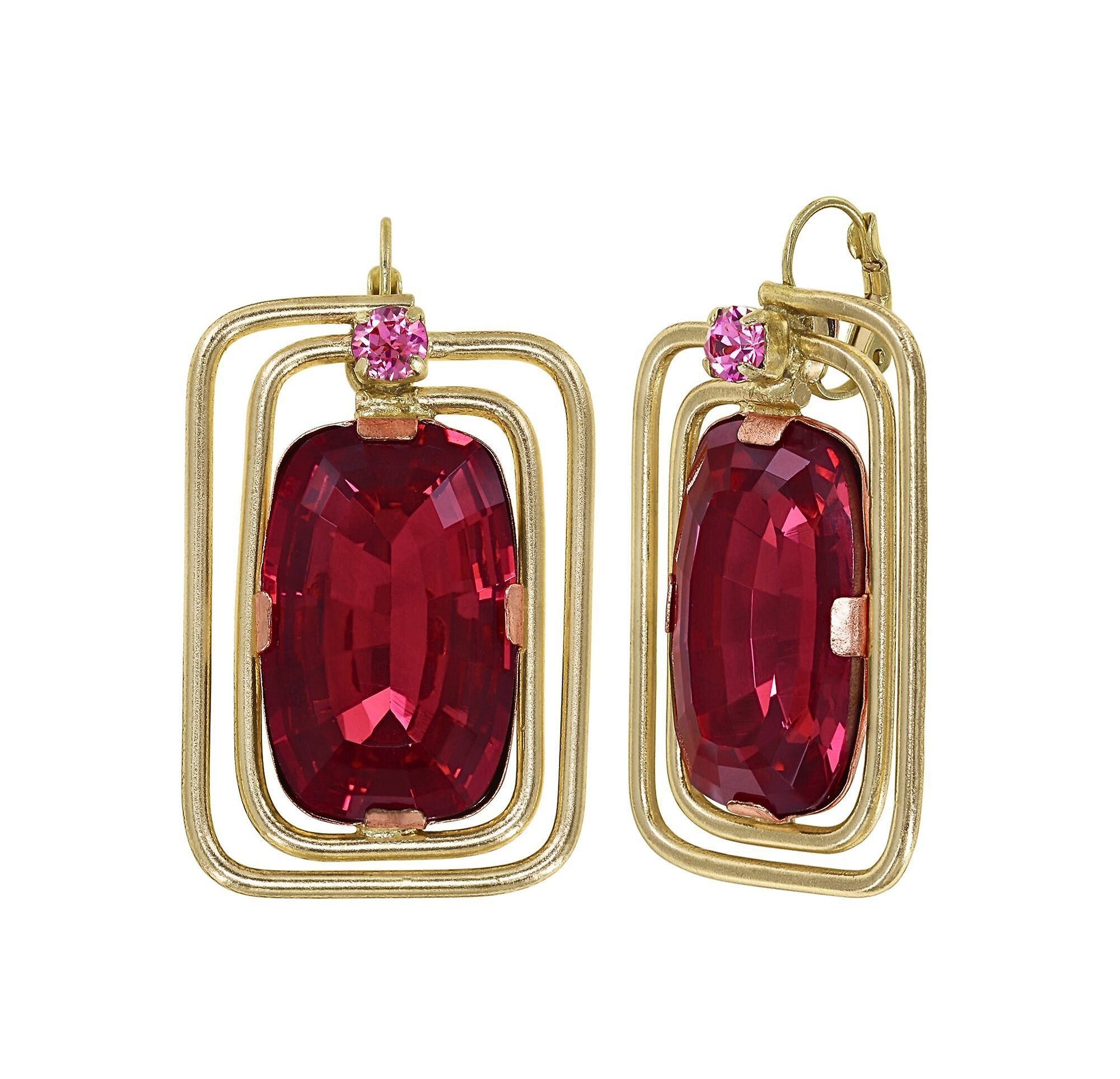 image pour Boucles d'oreilles Eurowire To The Max Coralline / Rose  size L