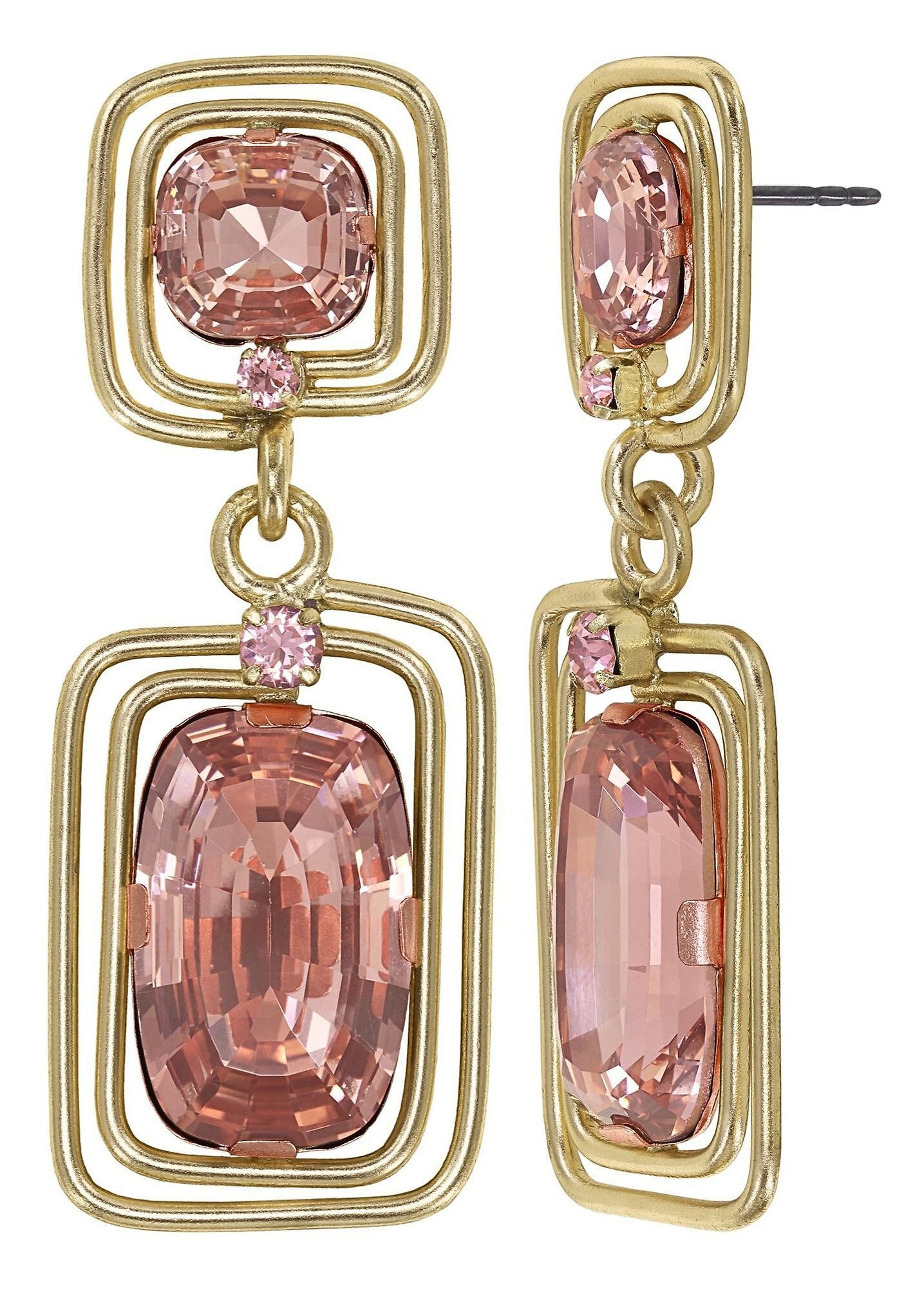 Bild für Ohrstecker baumelnd To The Max Pink  Größe L